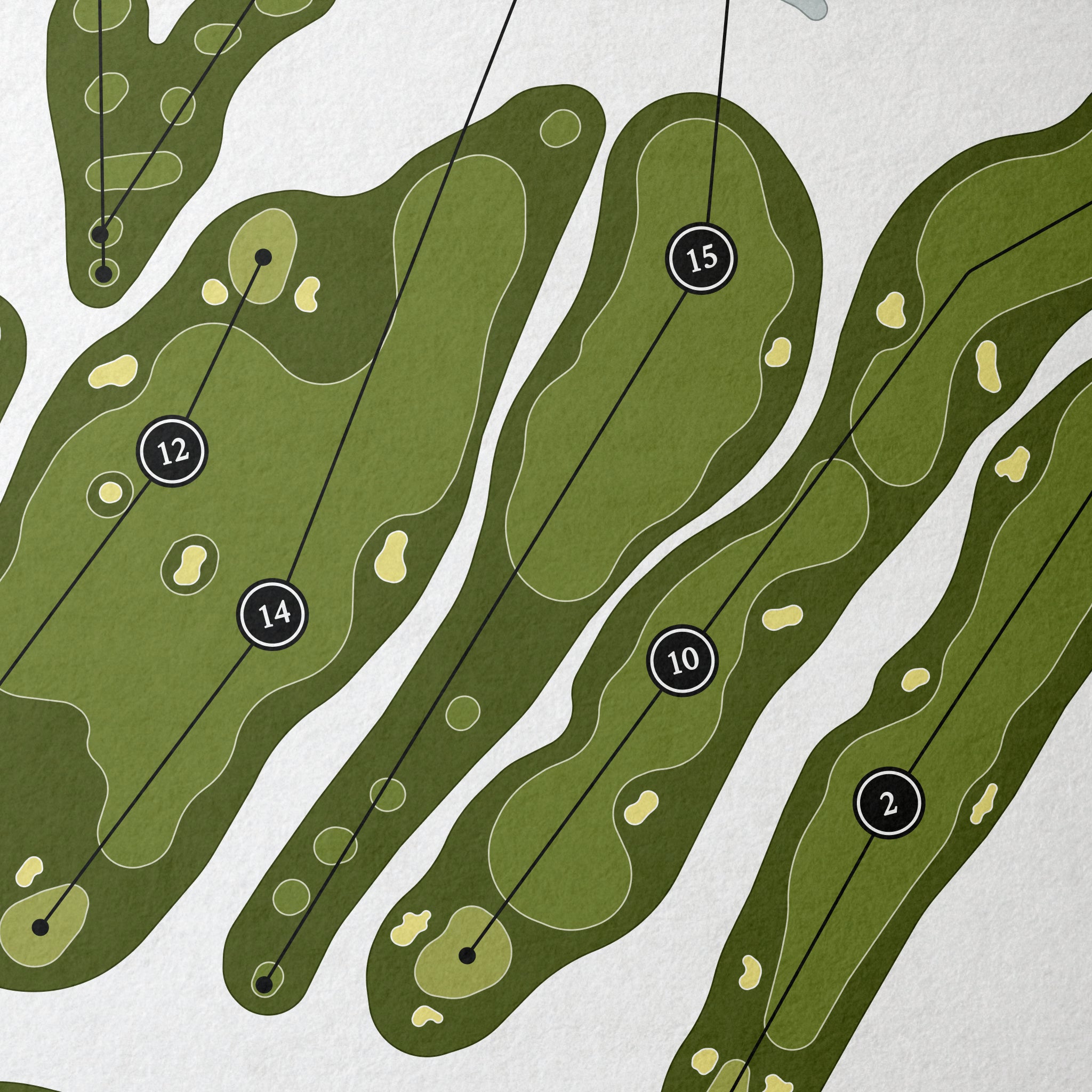 Fieldstone Golf Club | Golf Course Map | Close Up 