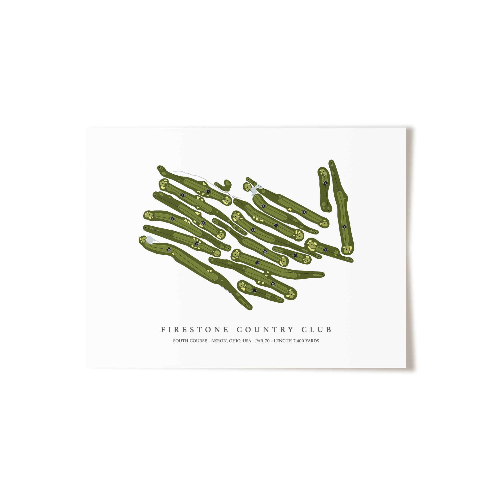 Firestone Country Club - South Course  | Golf Course Print | Unframed 
