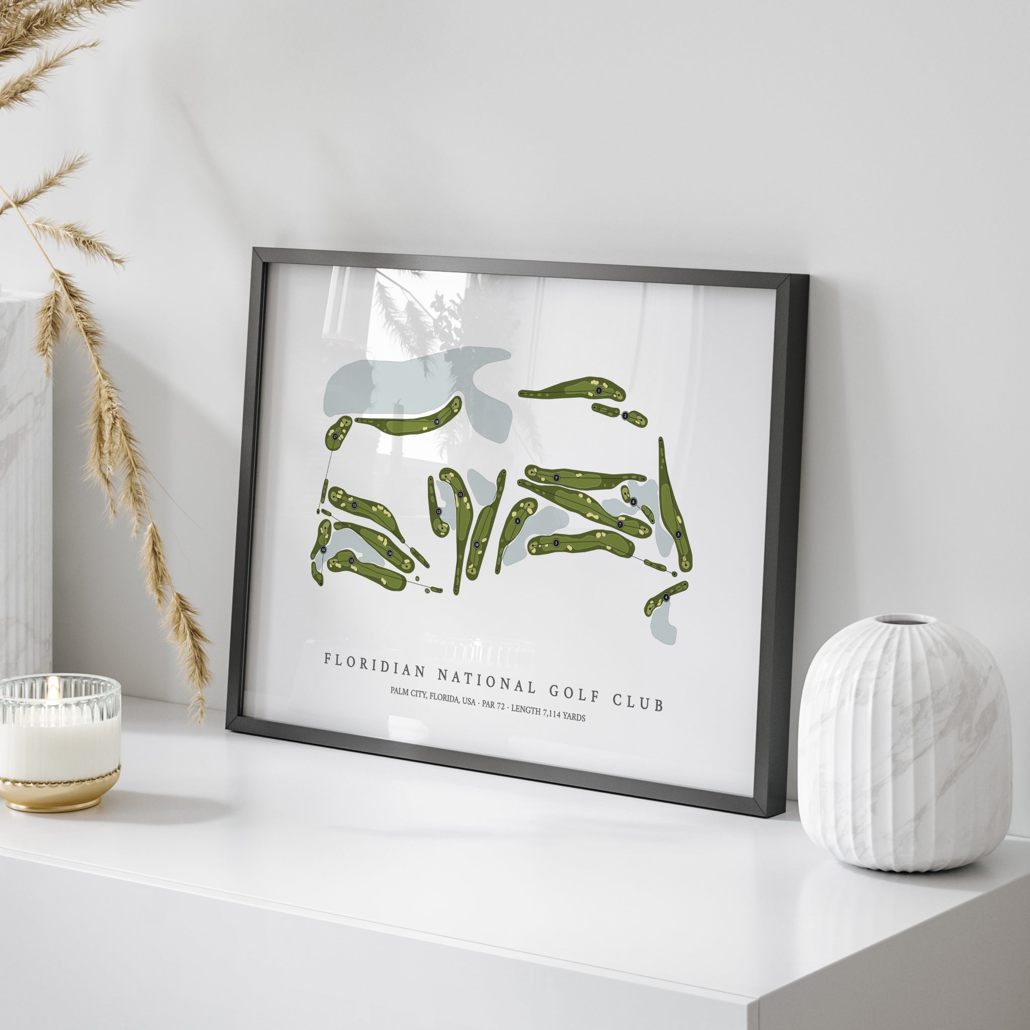 Floridian National Golf Club | Golf Course Map | On+Table 