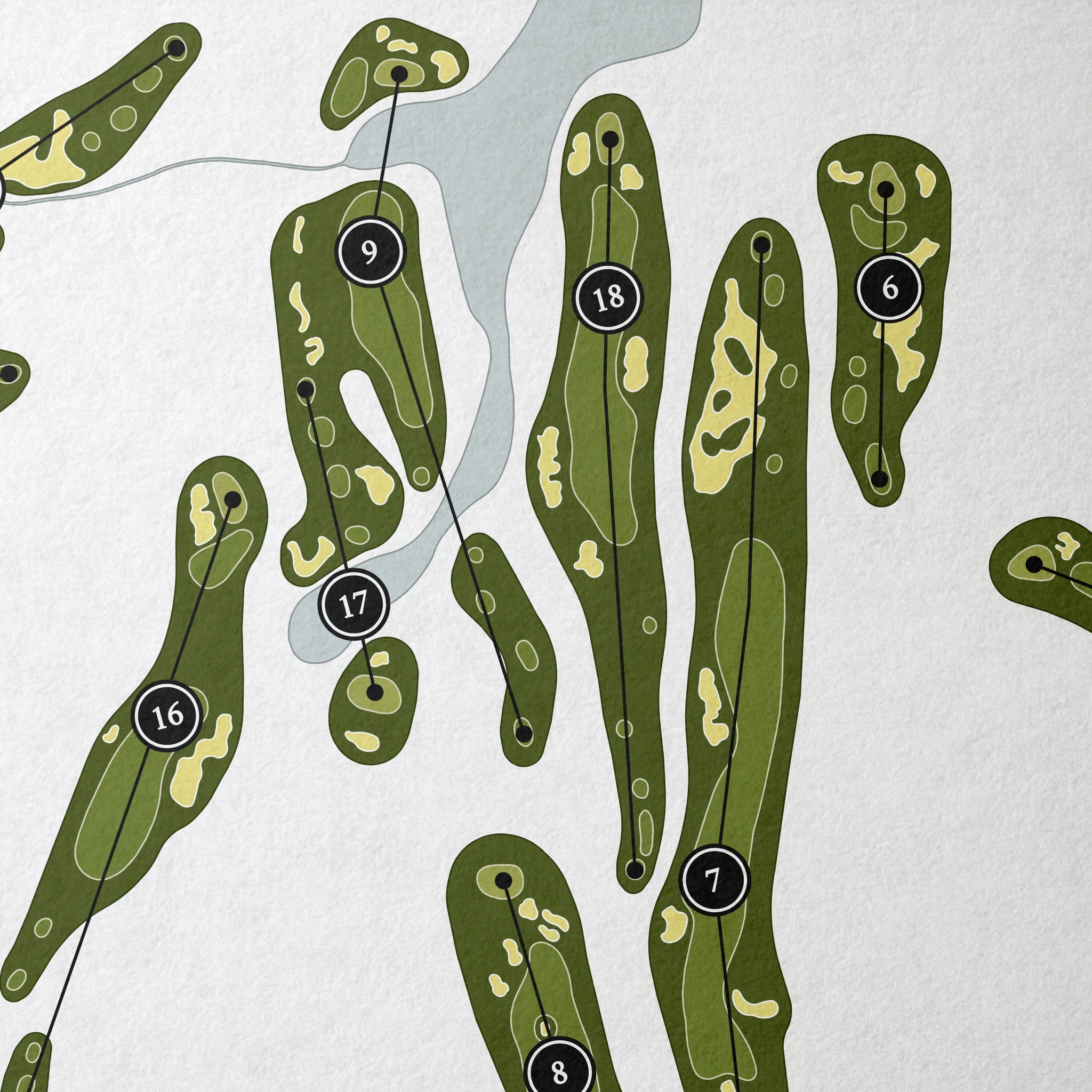 Forest Creek Golf Club - South Course | Golf Course Map | Close Up 