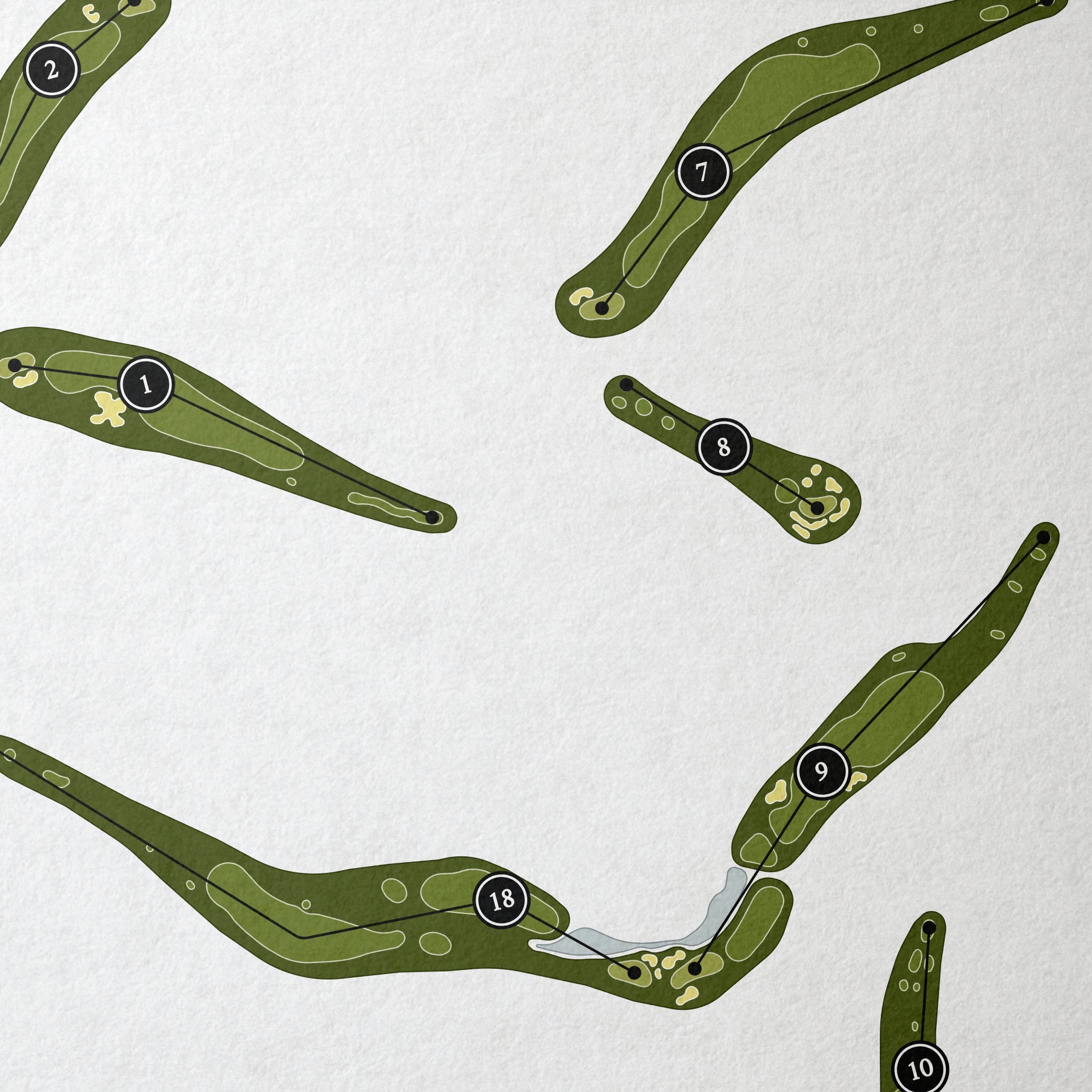 Forest Highlands Golf Club - Canyon Course | Golf Course Map | Close Up 
