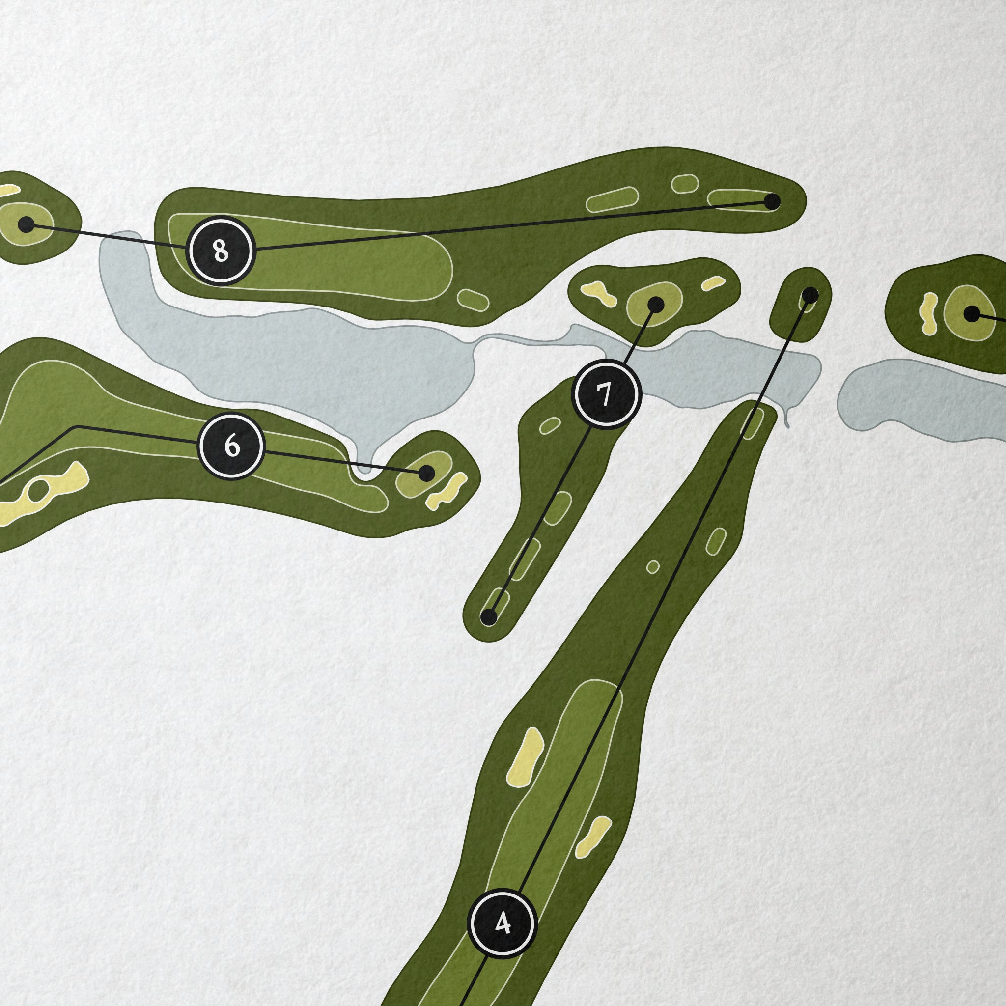 Forest Lakes Golf Club | Golf Course Map | Close Up 