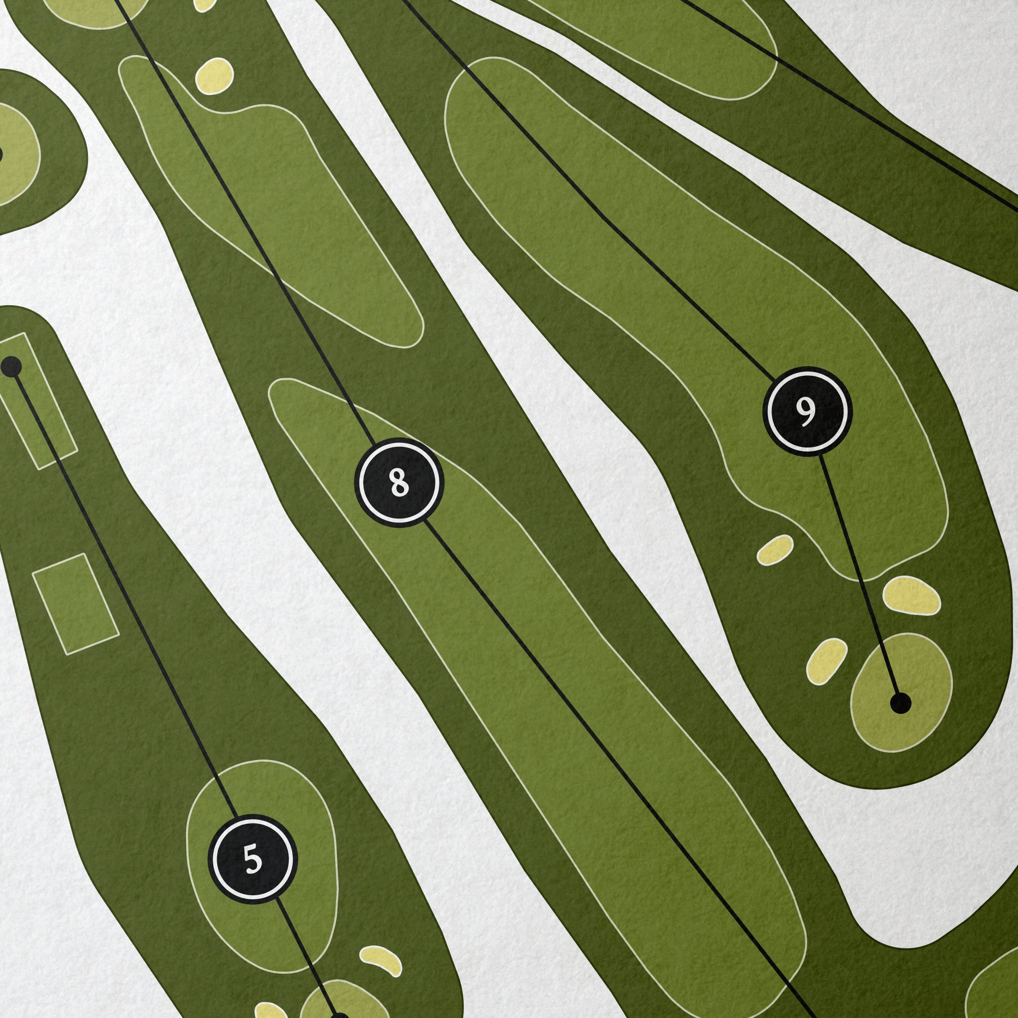 Forest Park Country Club | Golf Course Map | Close Up 