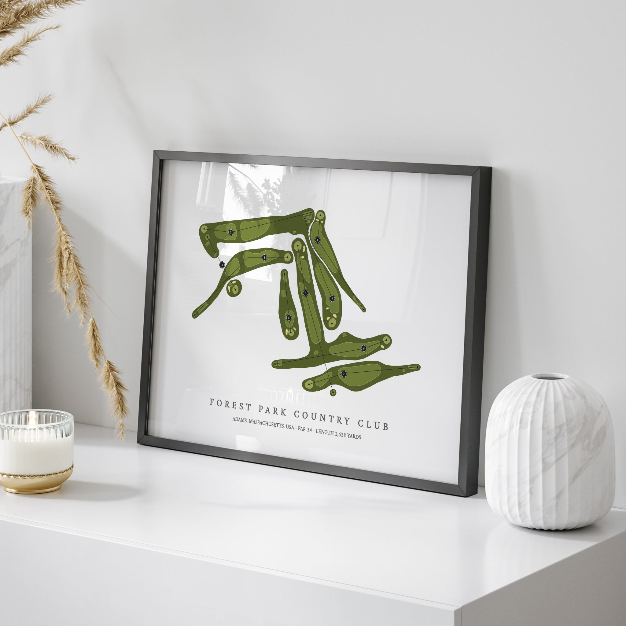 Forest Park Country Club | Golf Course Map | On Table 