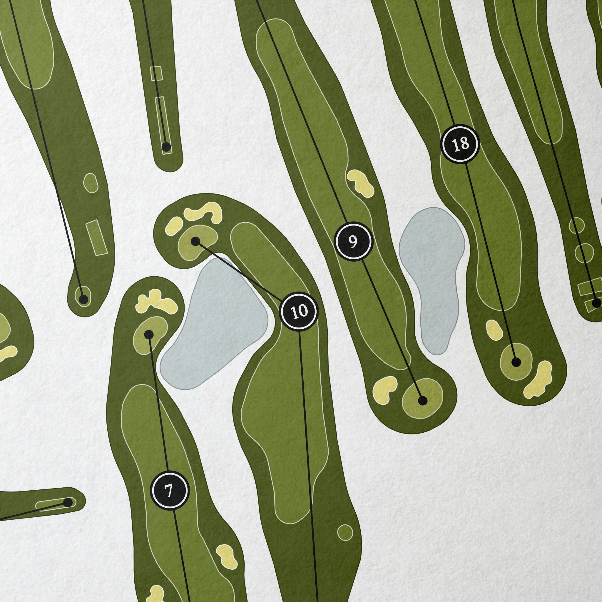 Fort Wayne Country Club | Golf Course Map | Close Up 