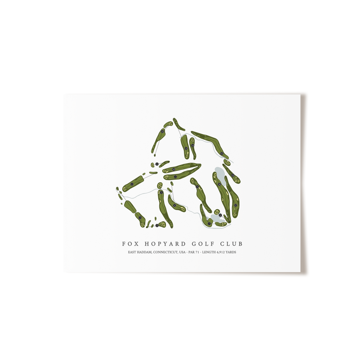 Fox Hopyard Golf Club | Golf Course Print | Unframed