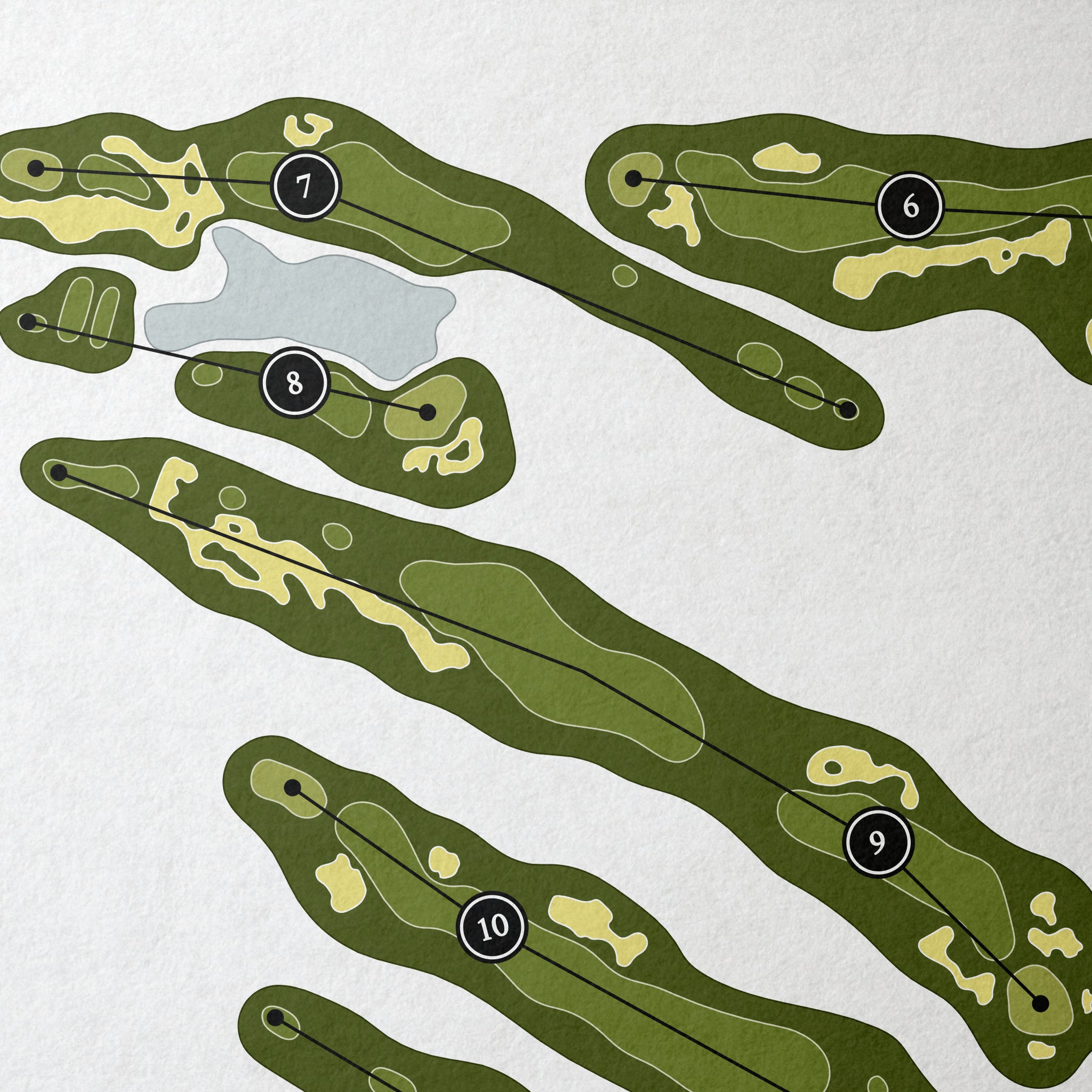 Galloway National Golf Club | Golf Course Map | Close Up 