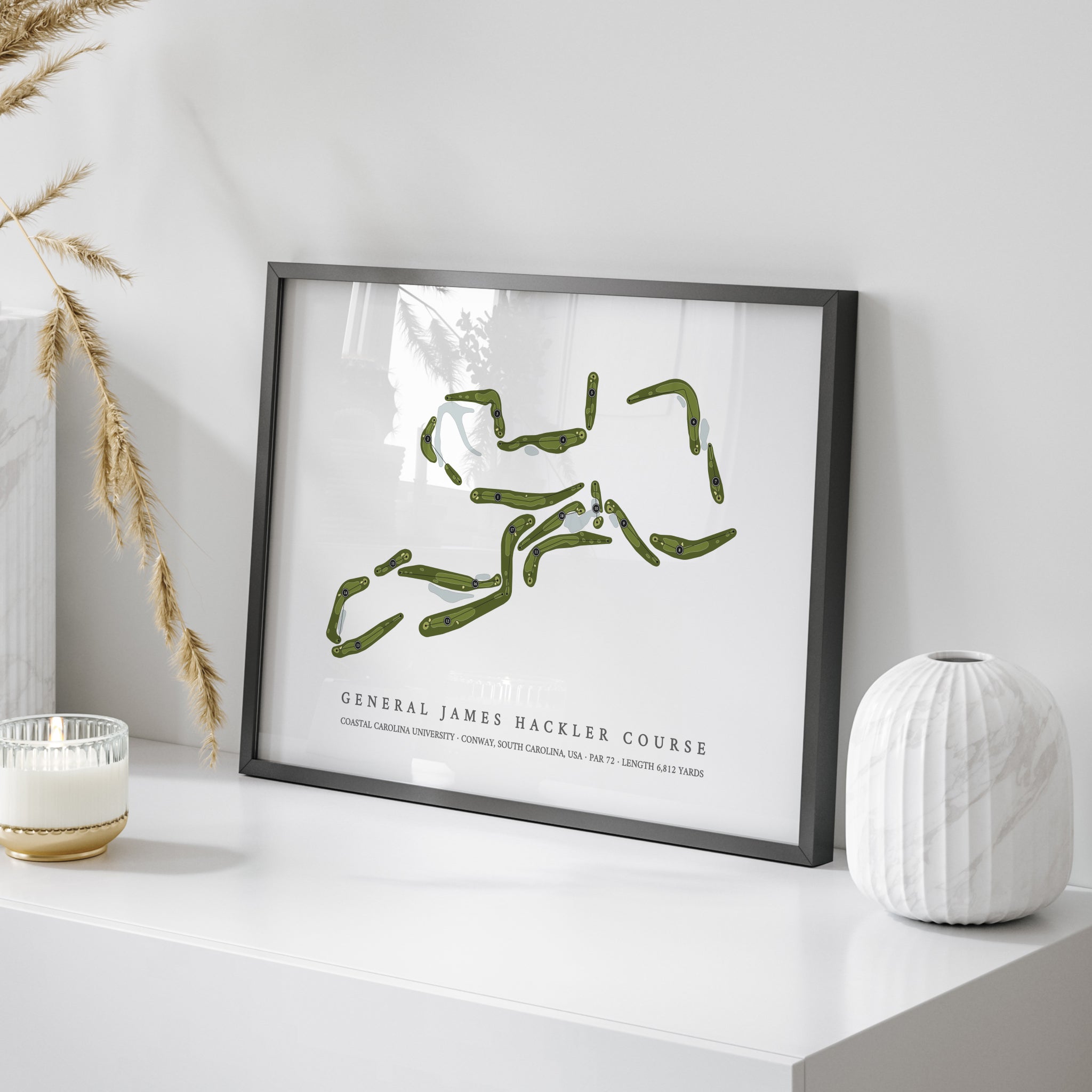 General James Hackler Course at Coastal Carolina University | Golf Course Map | On Table 