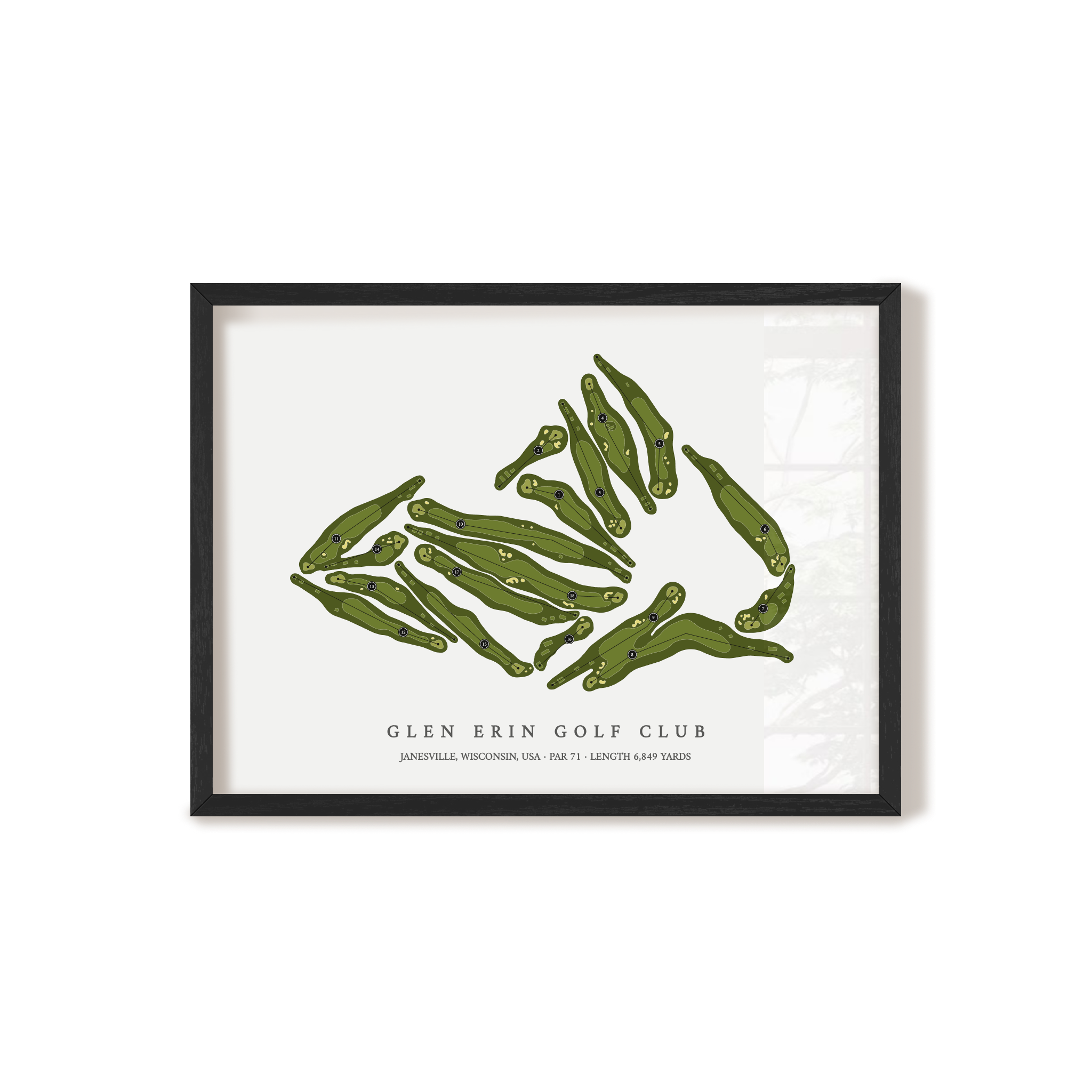 Glen Erin Golf Club | Golf Course Map | Black+Frame 