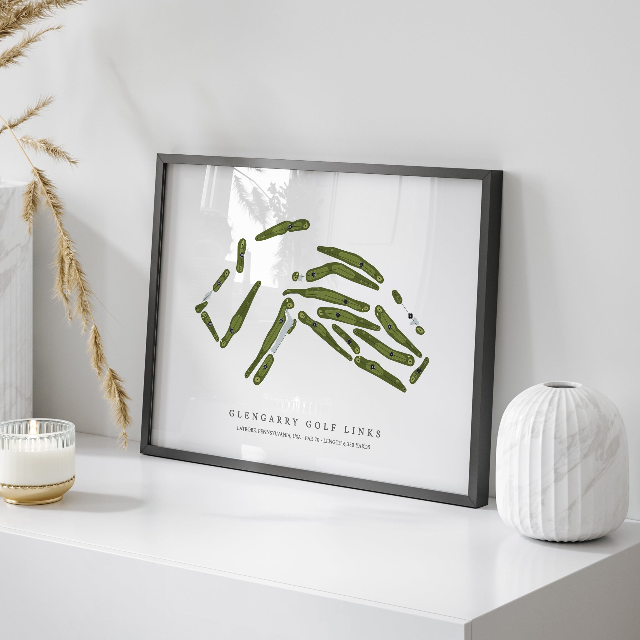 Glengarry Golf Links | Golf Course Map | On Table 