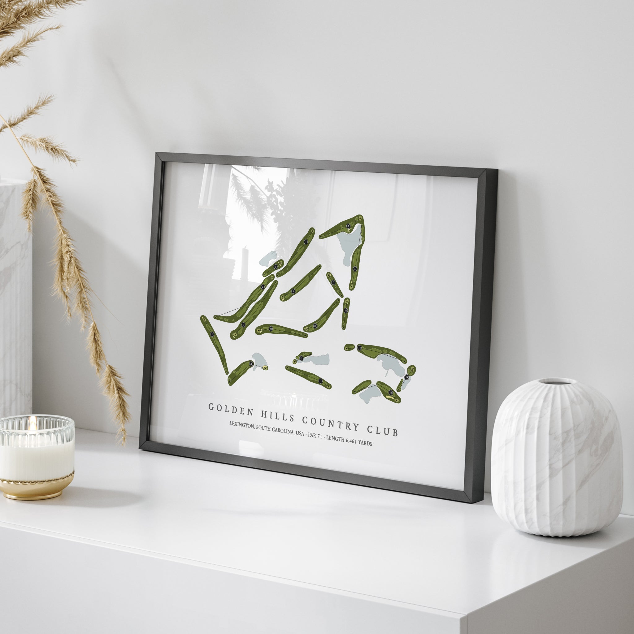 Golden Hills Country Club | Golf Course Map | On+Table 