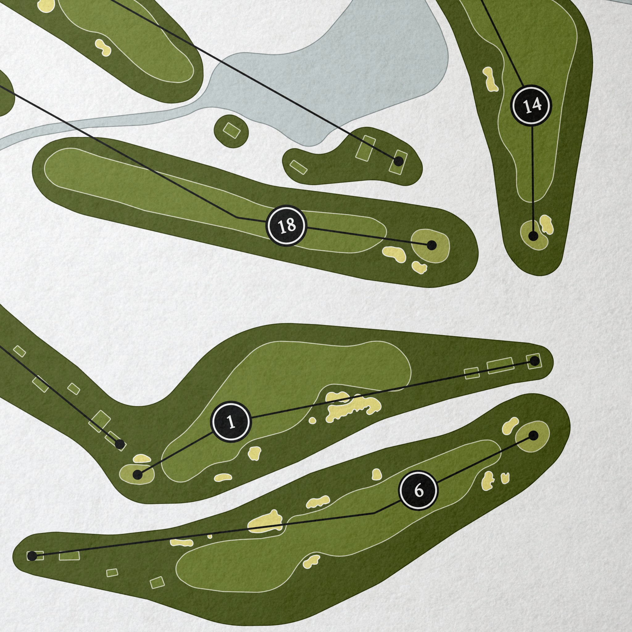 Golf Club at Cuscowilla | Golf Course Map | Close+Up 