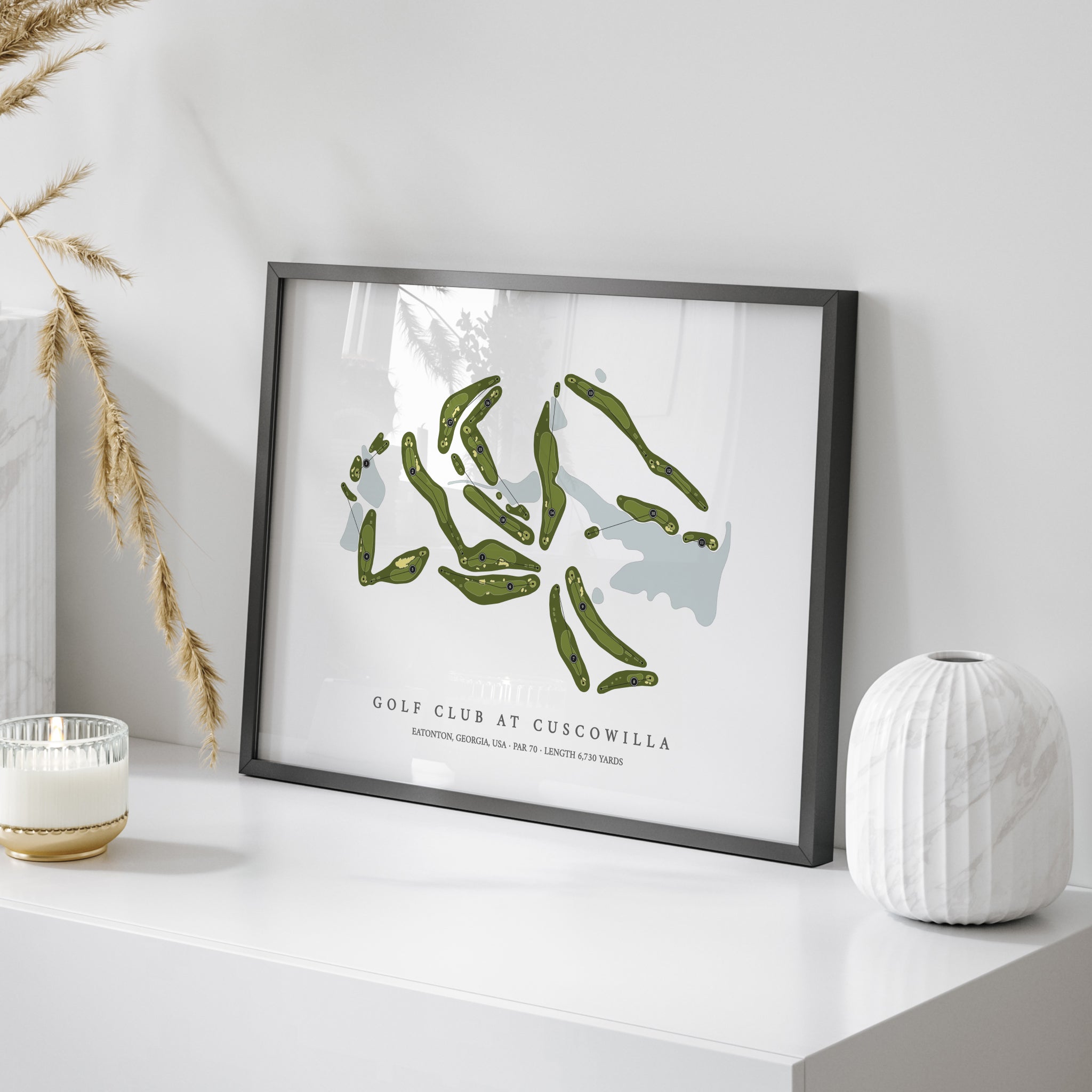 Golf Club at Cuscowilla | Golf Course Map | On+Table 