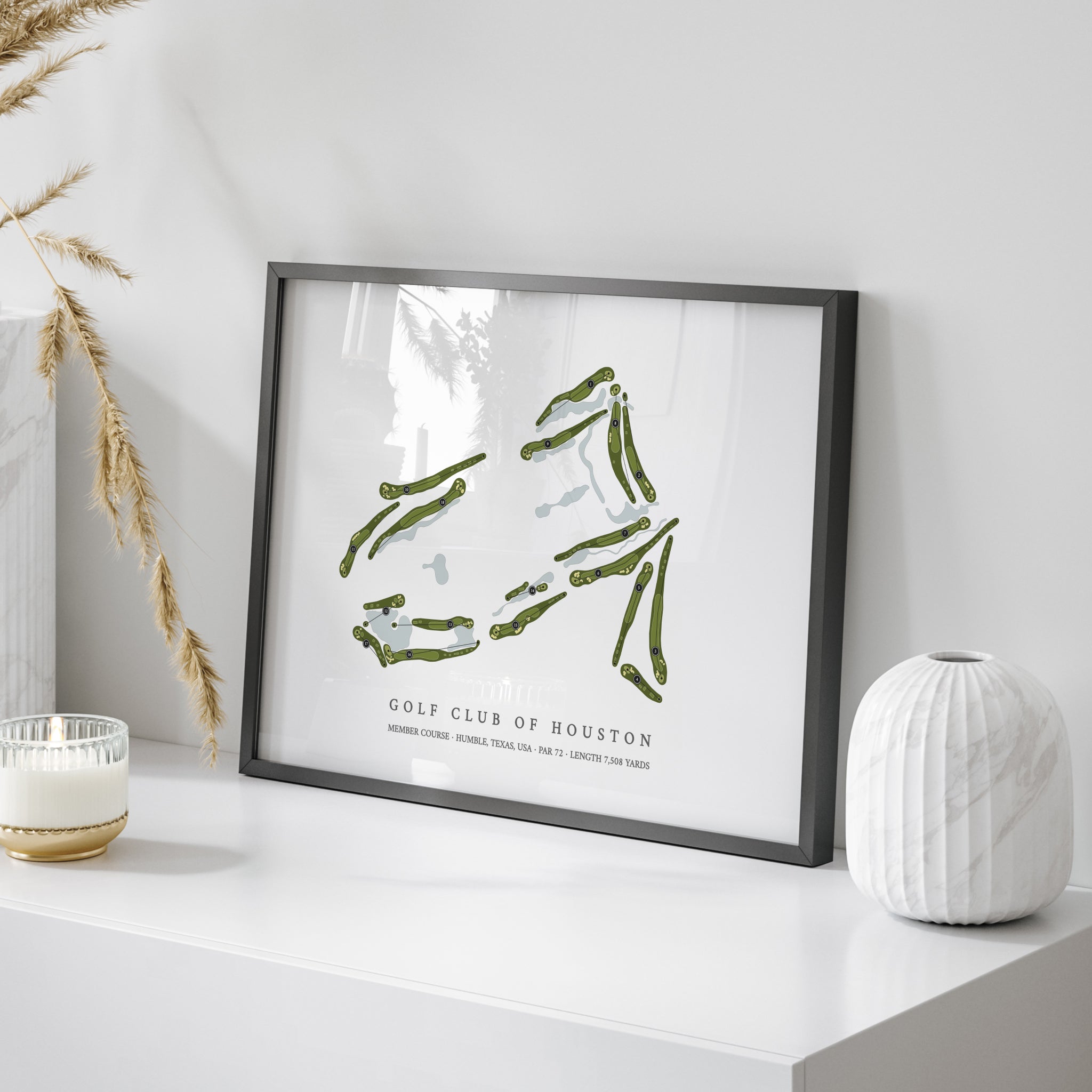 Golf Club of Houston - Member Course | Golf Course Map | On Table 