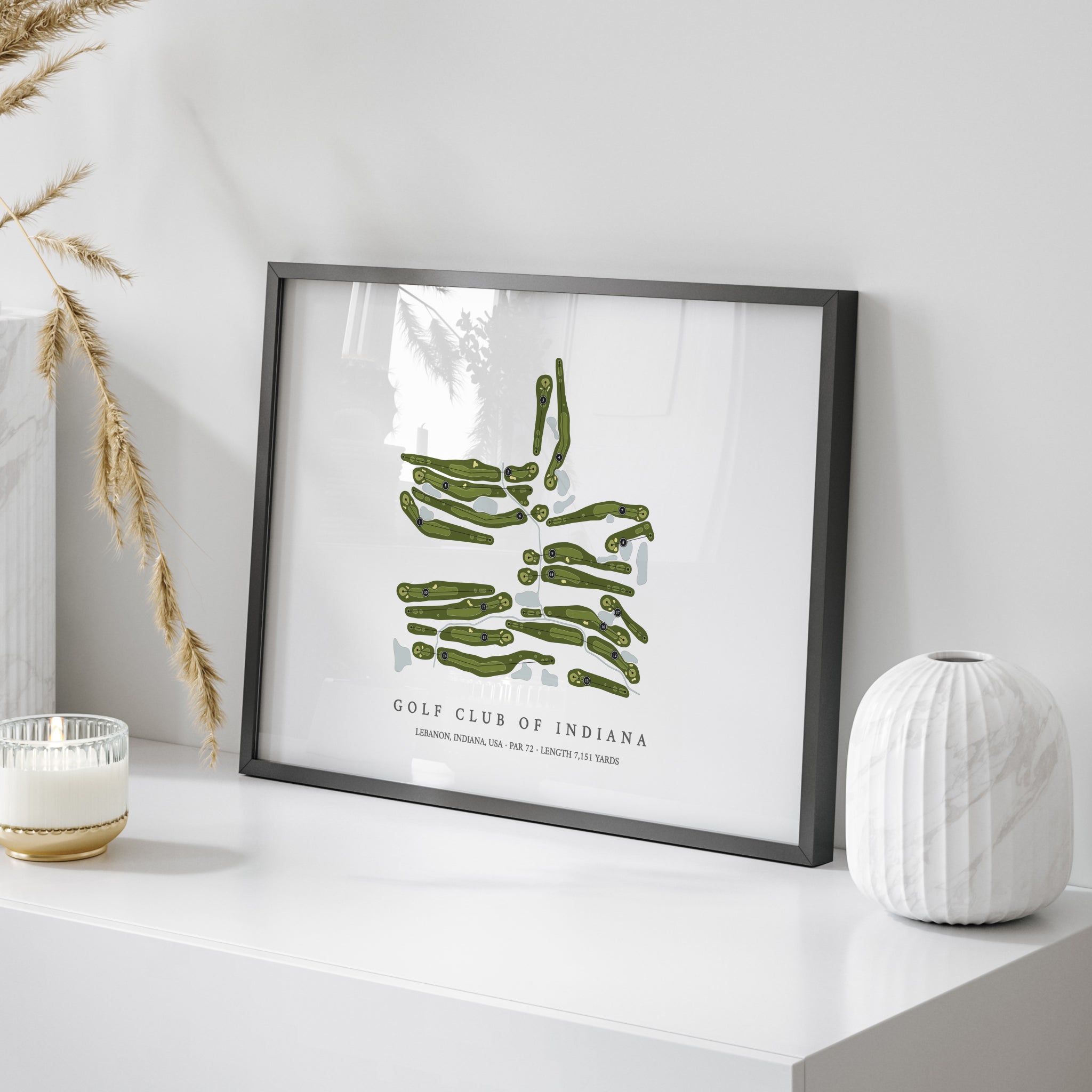 Golf Club of Indiana | Golf Course Map | On Table 