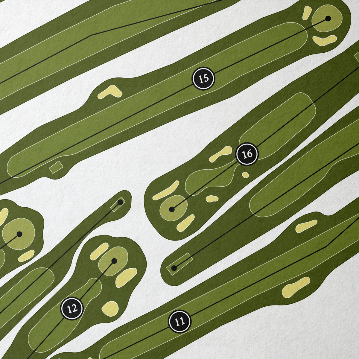 Gowanie Country Club | Golf Course Print | Close Up