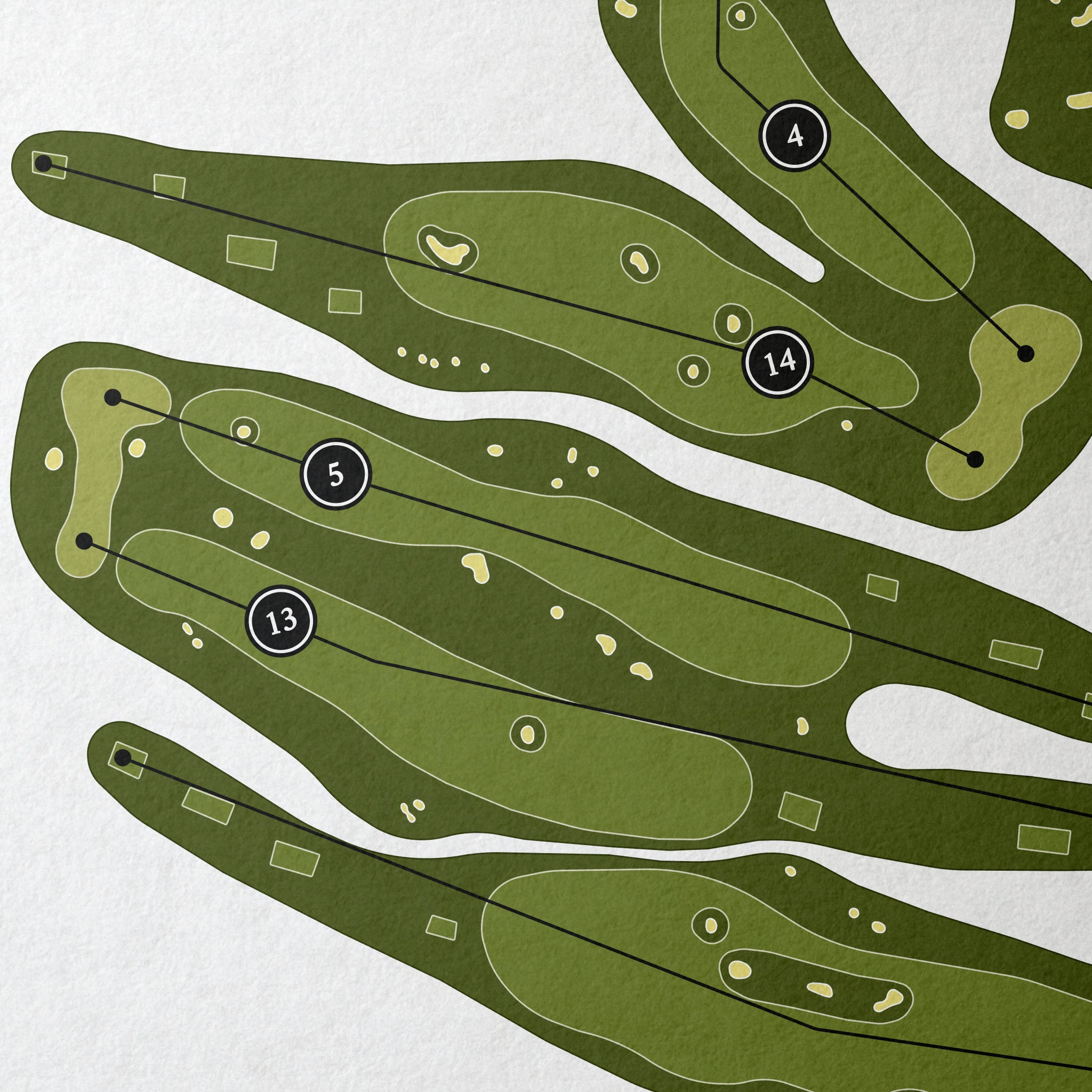 Grand Cypress Golf Club - Links Course | Golf Course Map | Close+Up 
