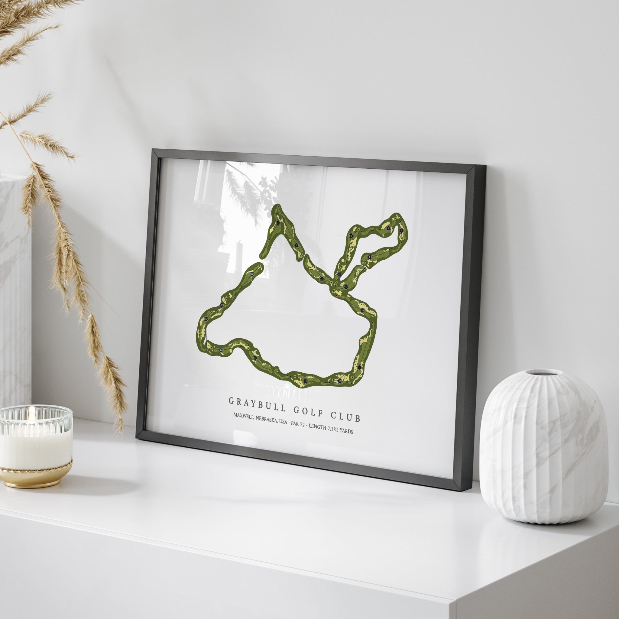 GrayBull Golf Club | Golf Course Map | On Table 