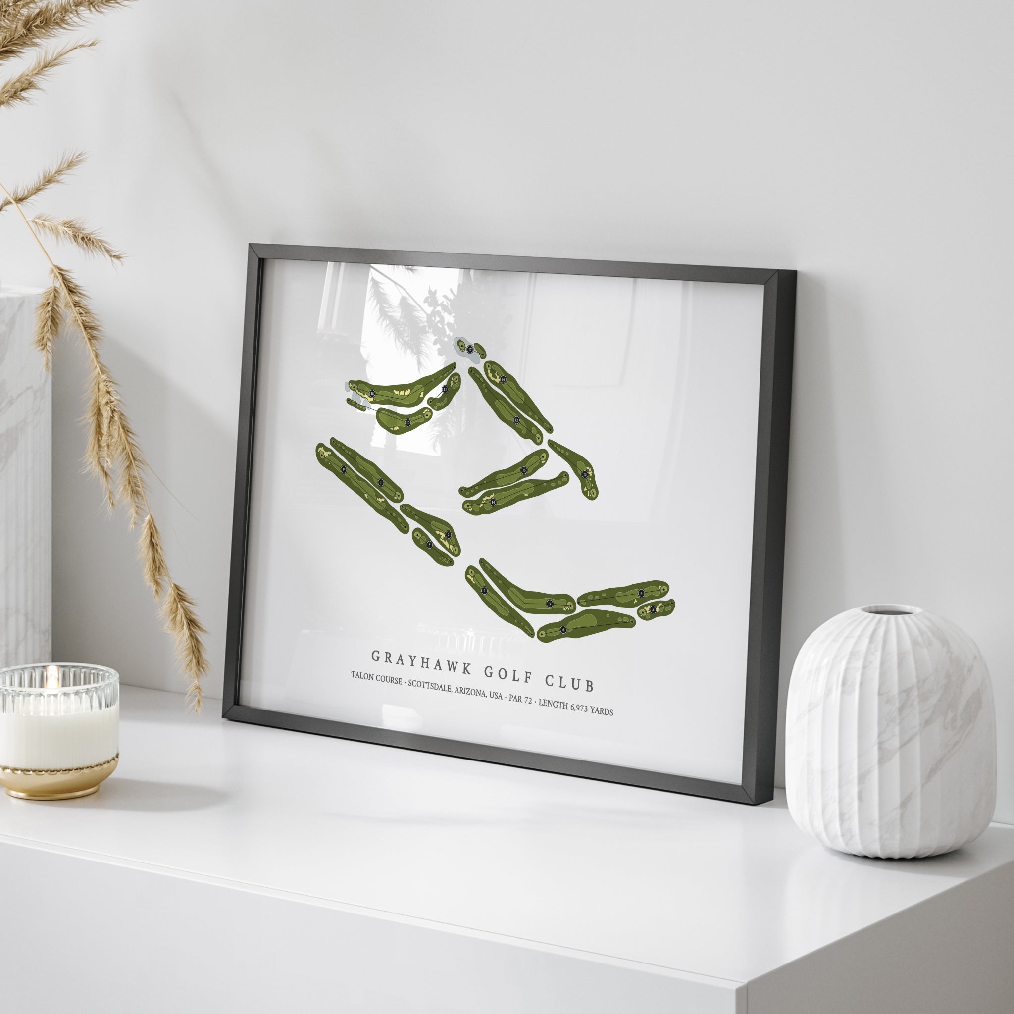 Grayhawk Golf Club - Talon Course | Golf Course Map | On Table 