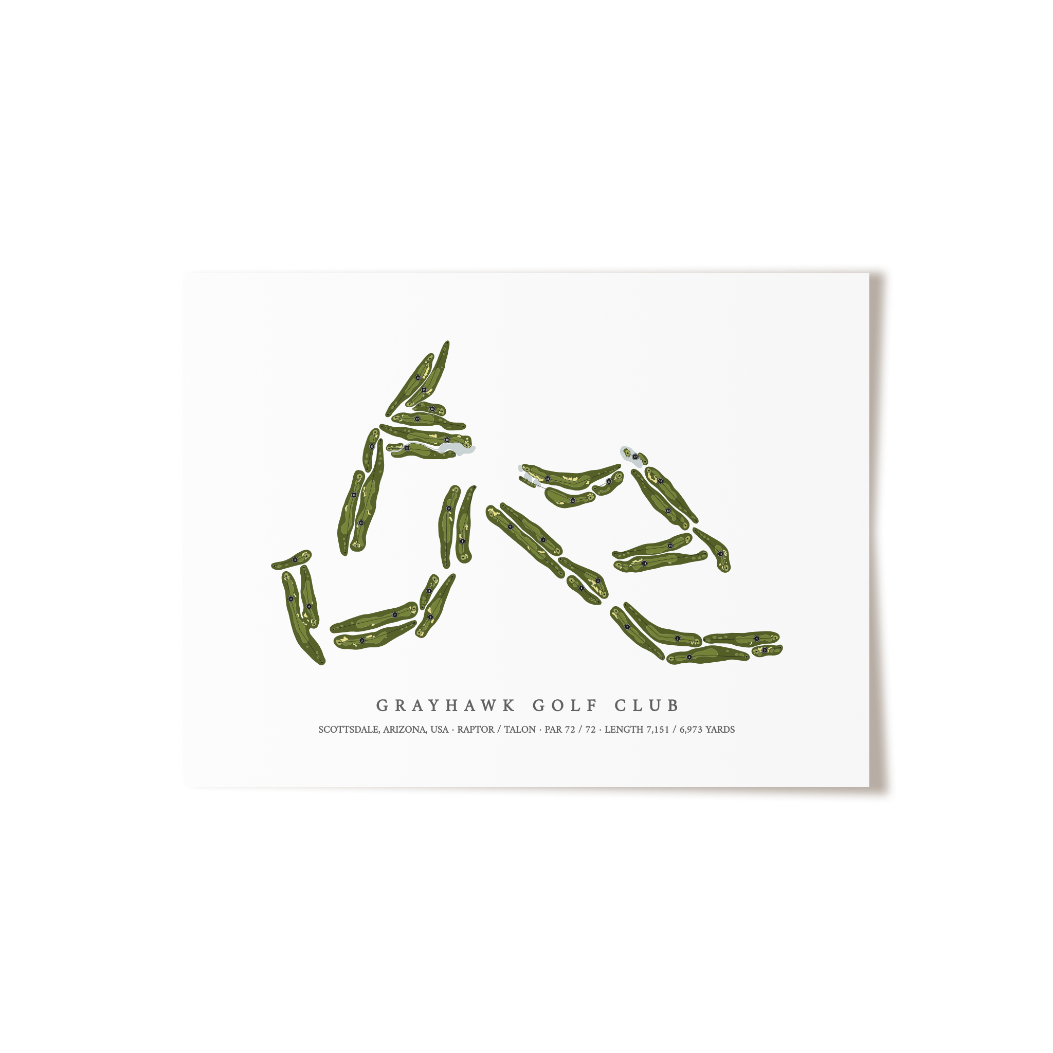 Grayhawk Golf Club | Golf Course Print | Unframed 