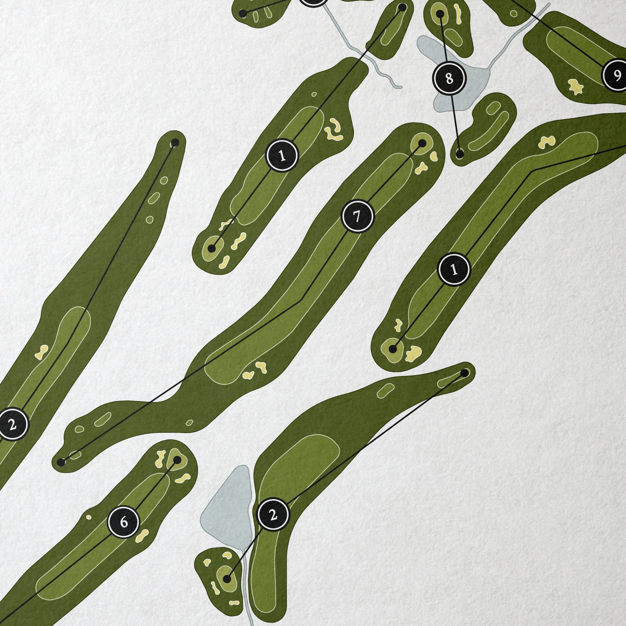 Graysburg Hills Golf Cours | Golf Course Map | Close Up 