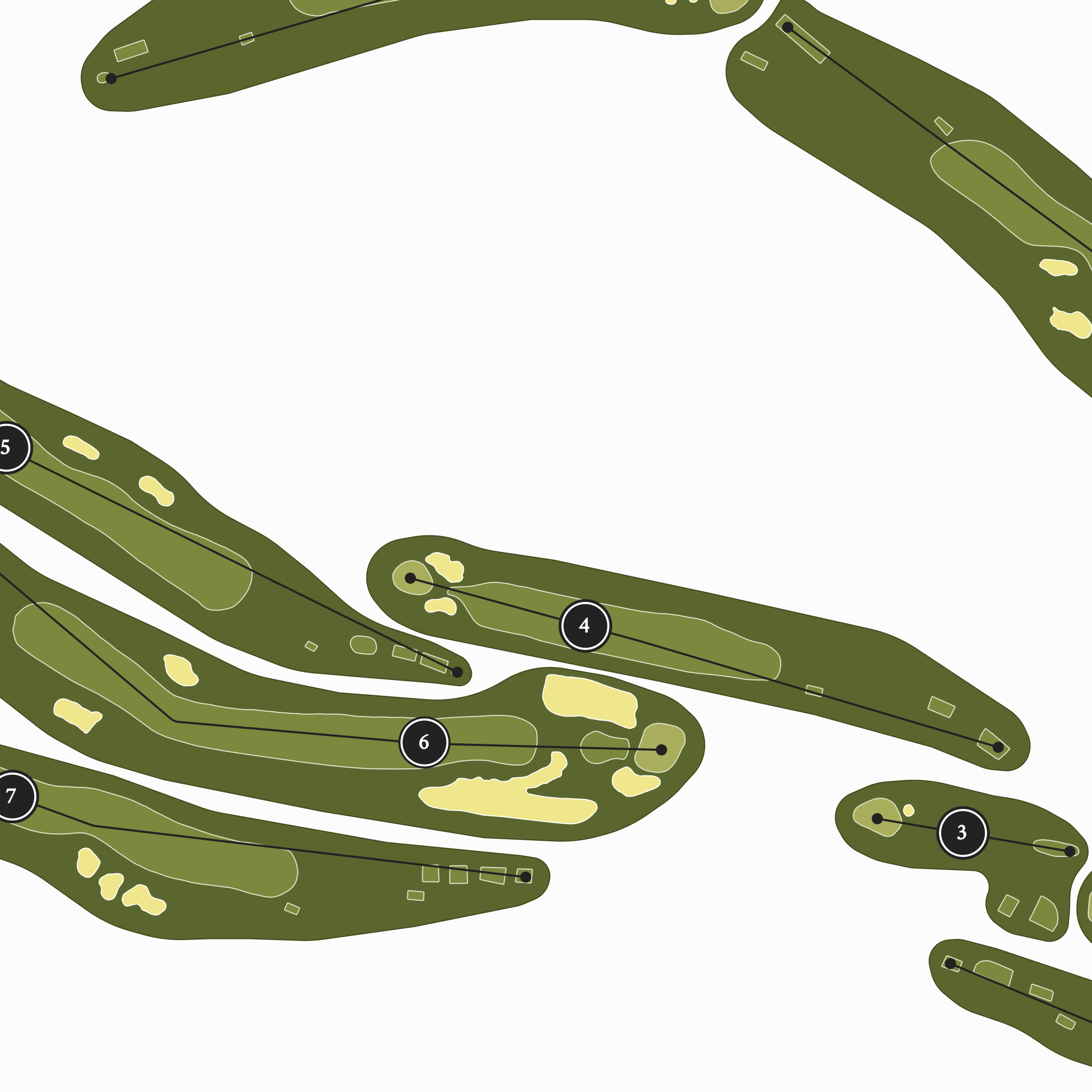 Greate Bay Country Club | Golf Course Map | Close Up