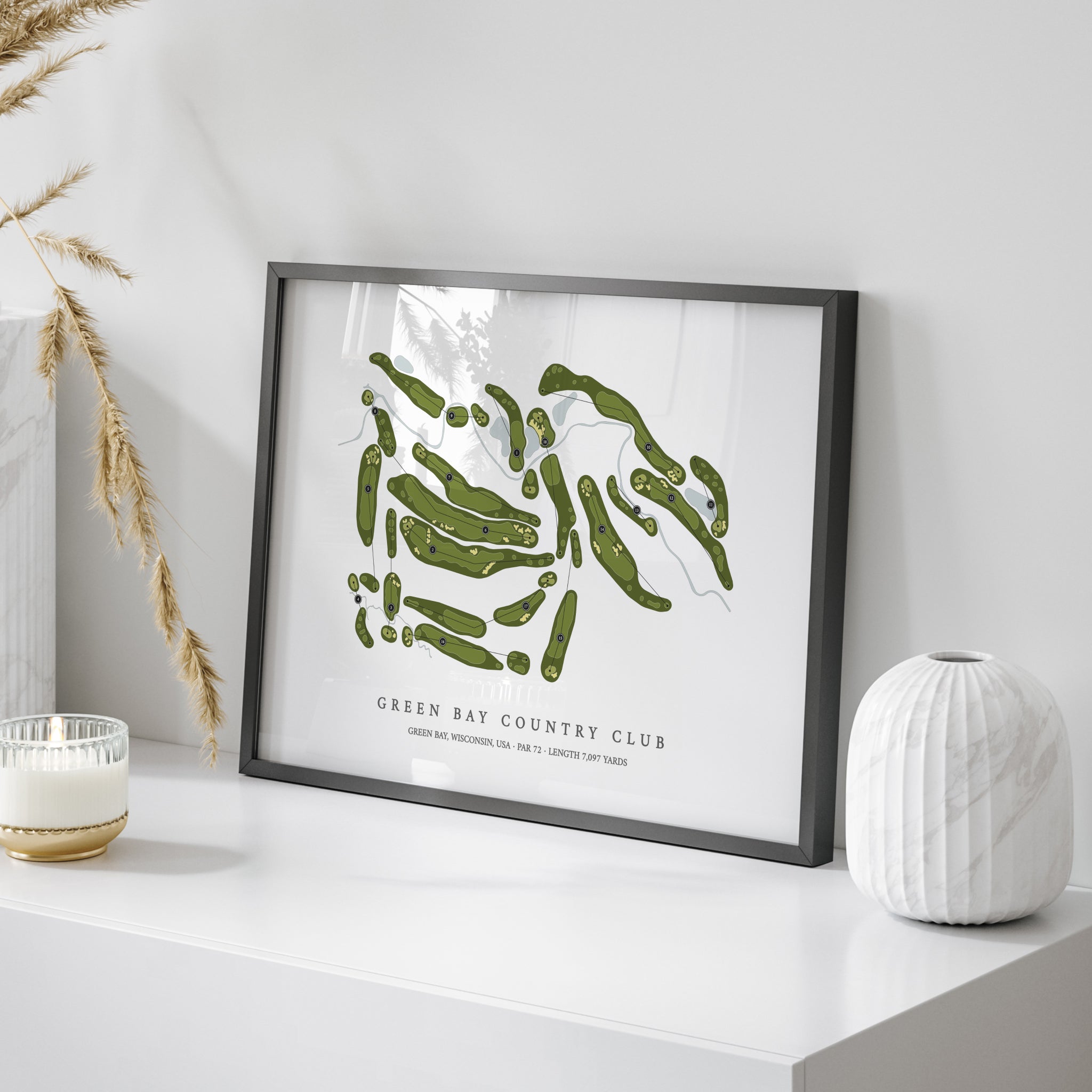 Green Bay Country Club | Golf Course Map | On Table 