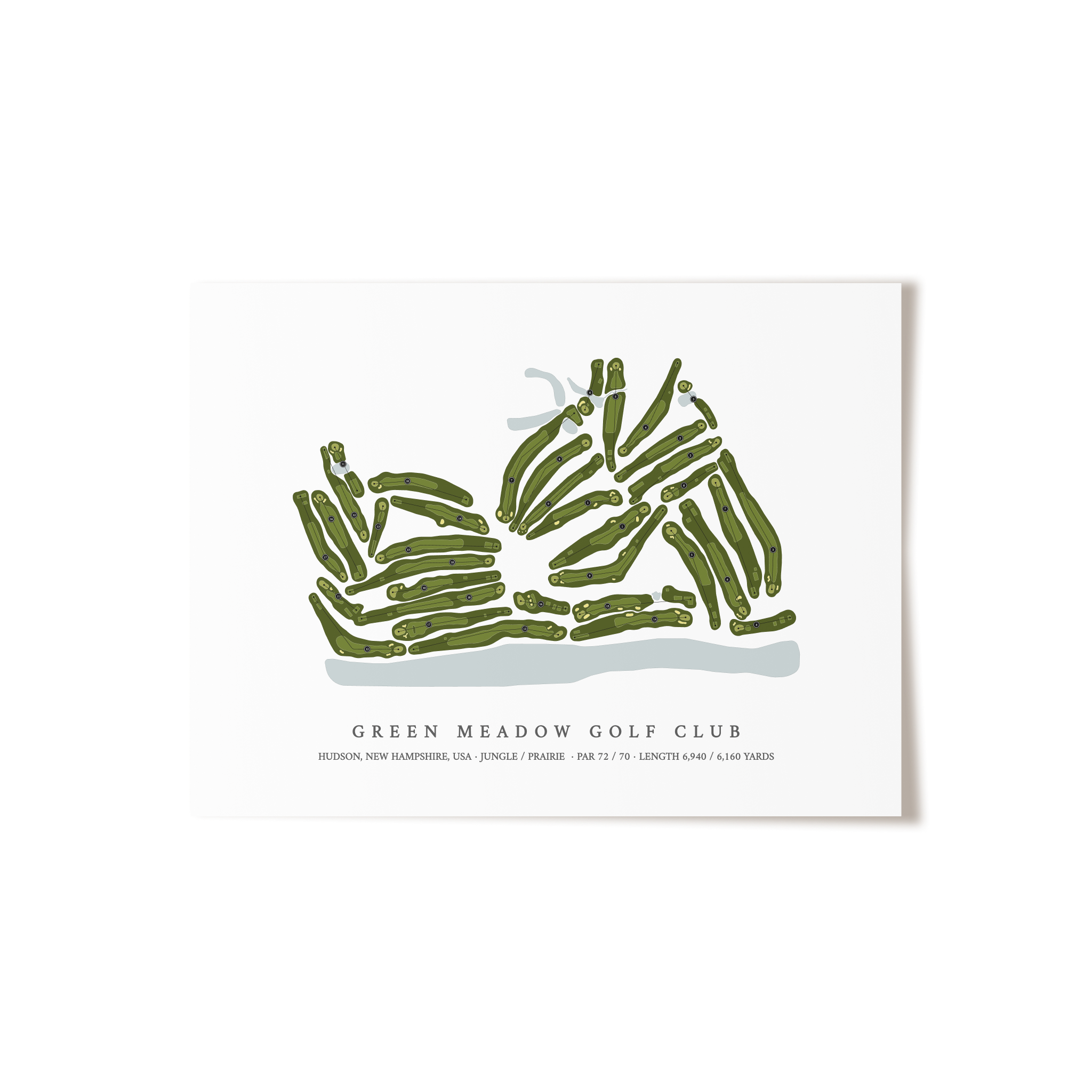 Green Meadow Golf Club | Golf Course Print | Unframed