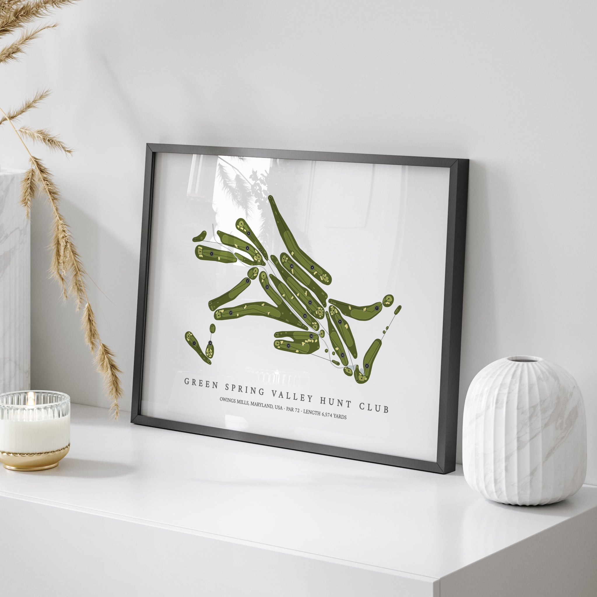 Green Spring Valley Hunt Club | Golf Course Map | On Table 