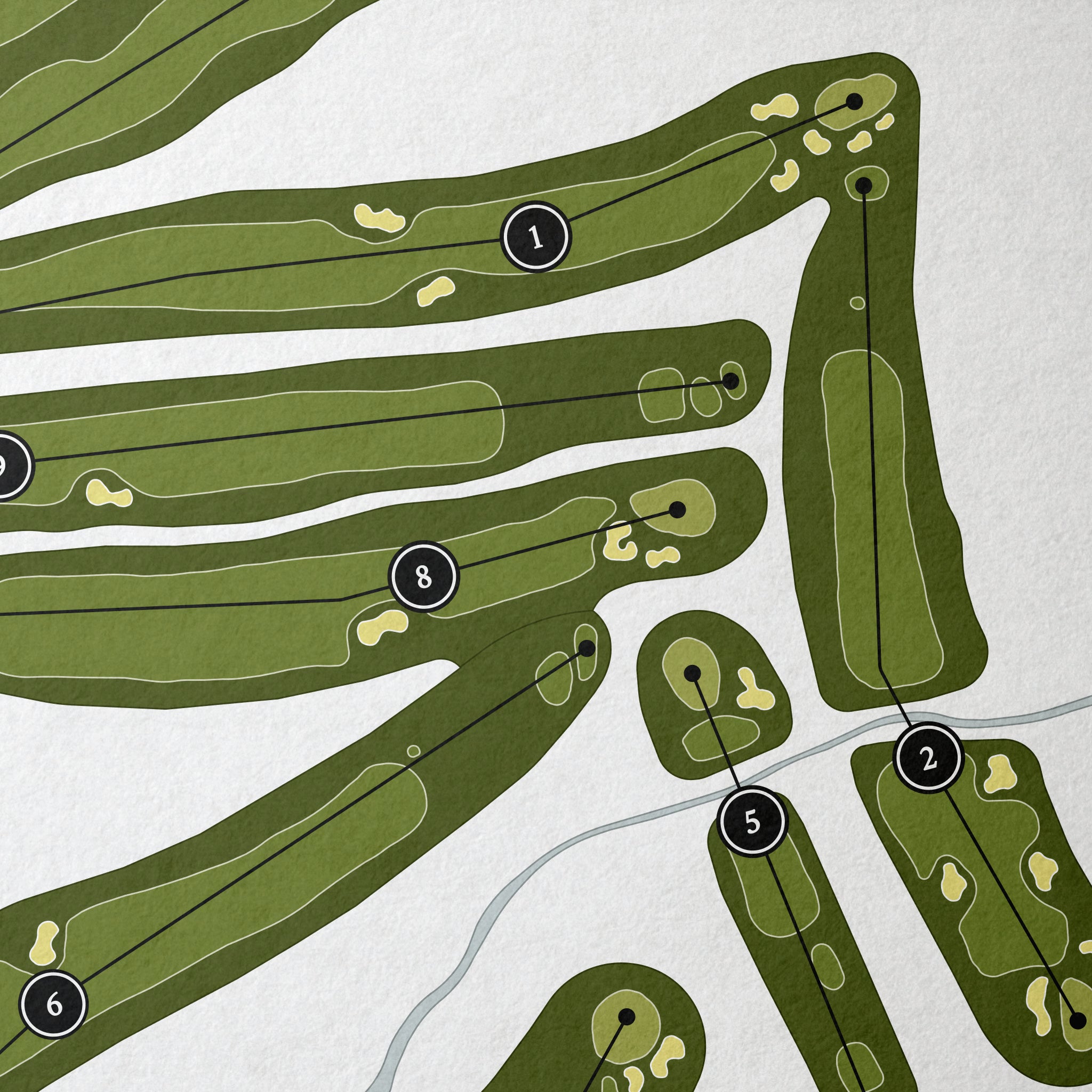 Green Valley Country Club | Golf Course Map