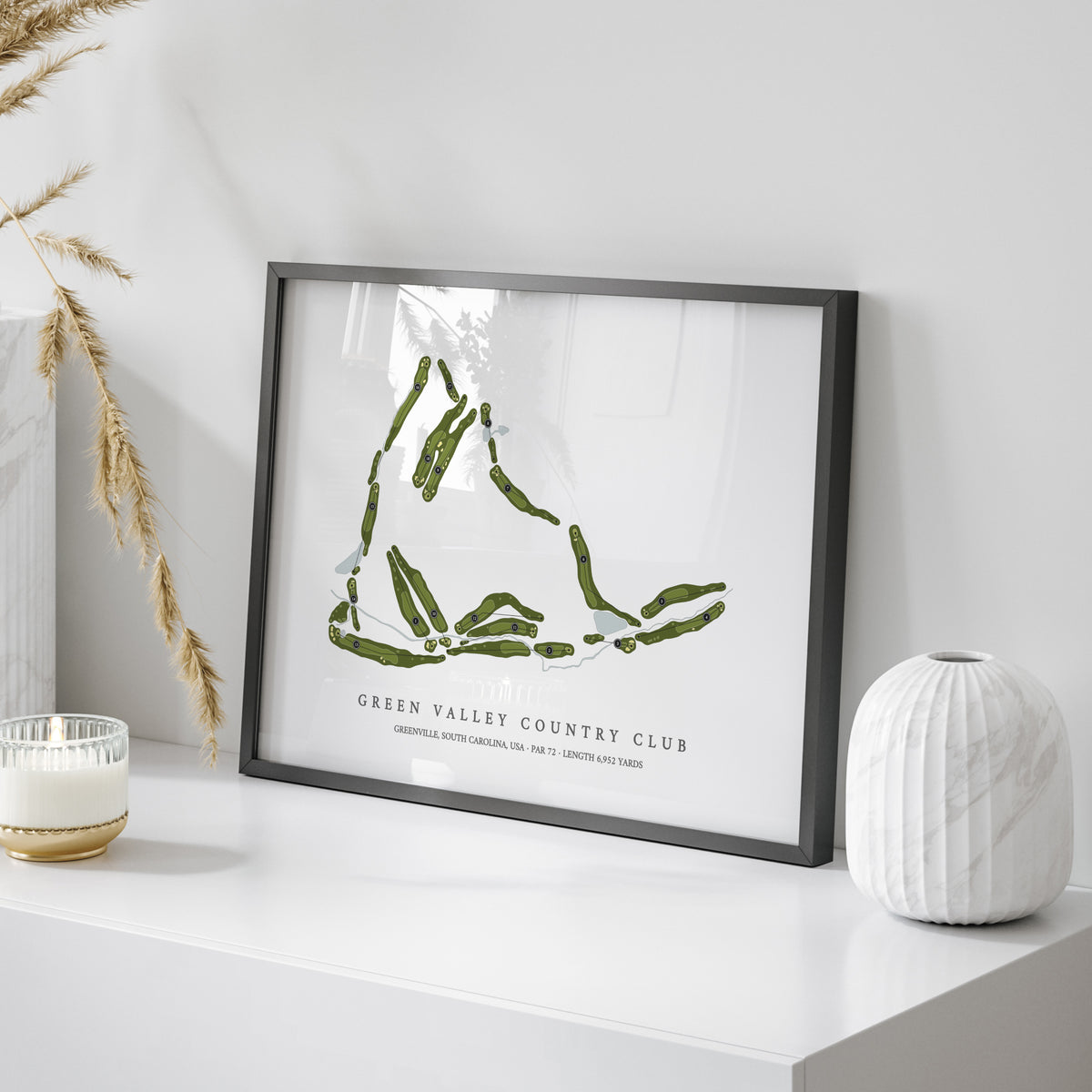 Green Valley Country Club | Golf Course Map | On Table
