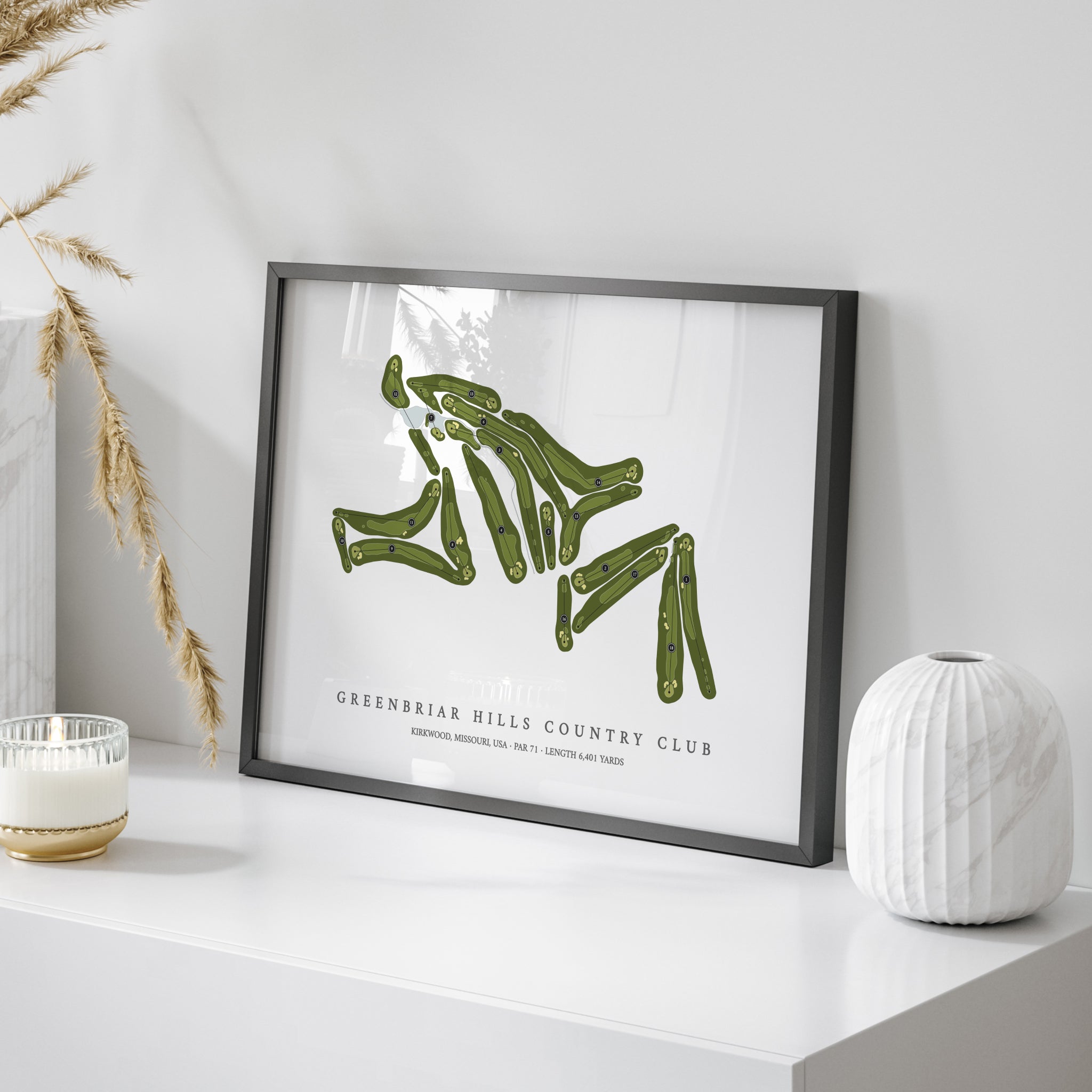 Greenbriar Hills Country Club | Golf Course Print | On+Table