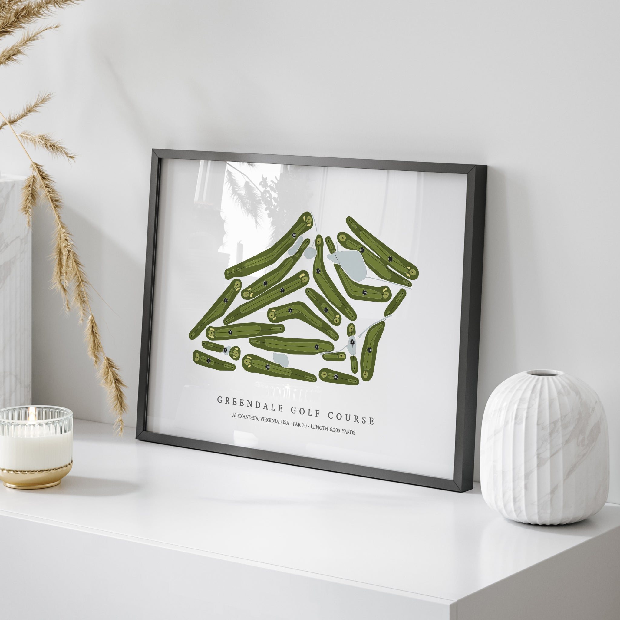 Greendale Golf Course | Golf Course Map | On Table