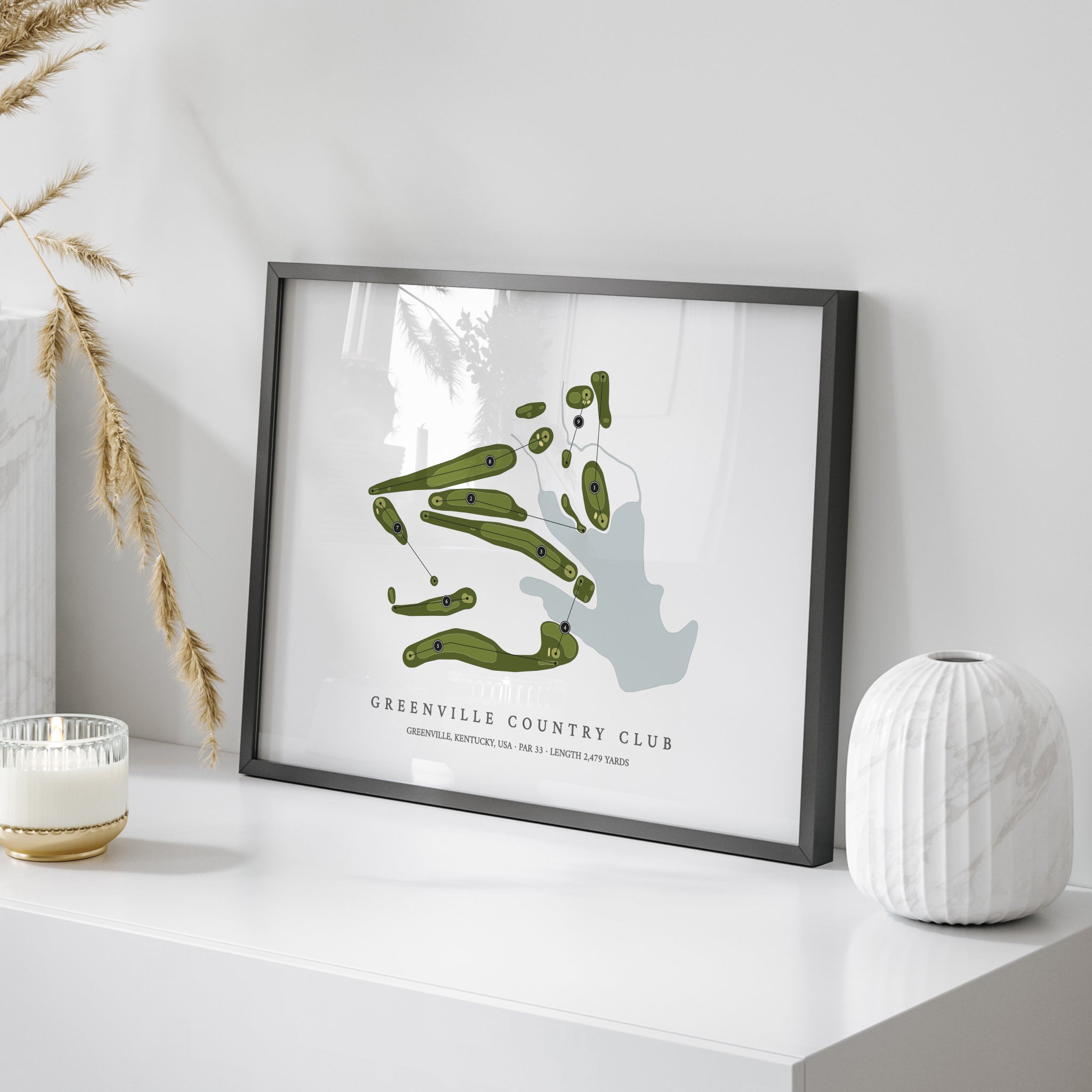 Greenville Country Club | Golf Course Map | On Table 