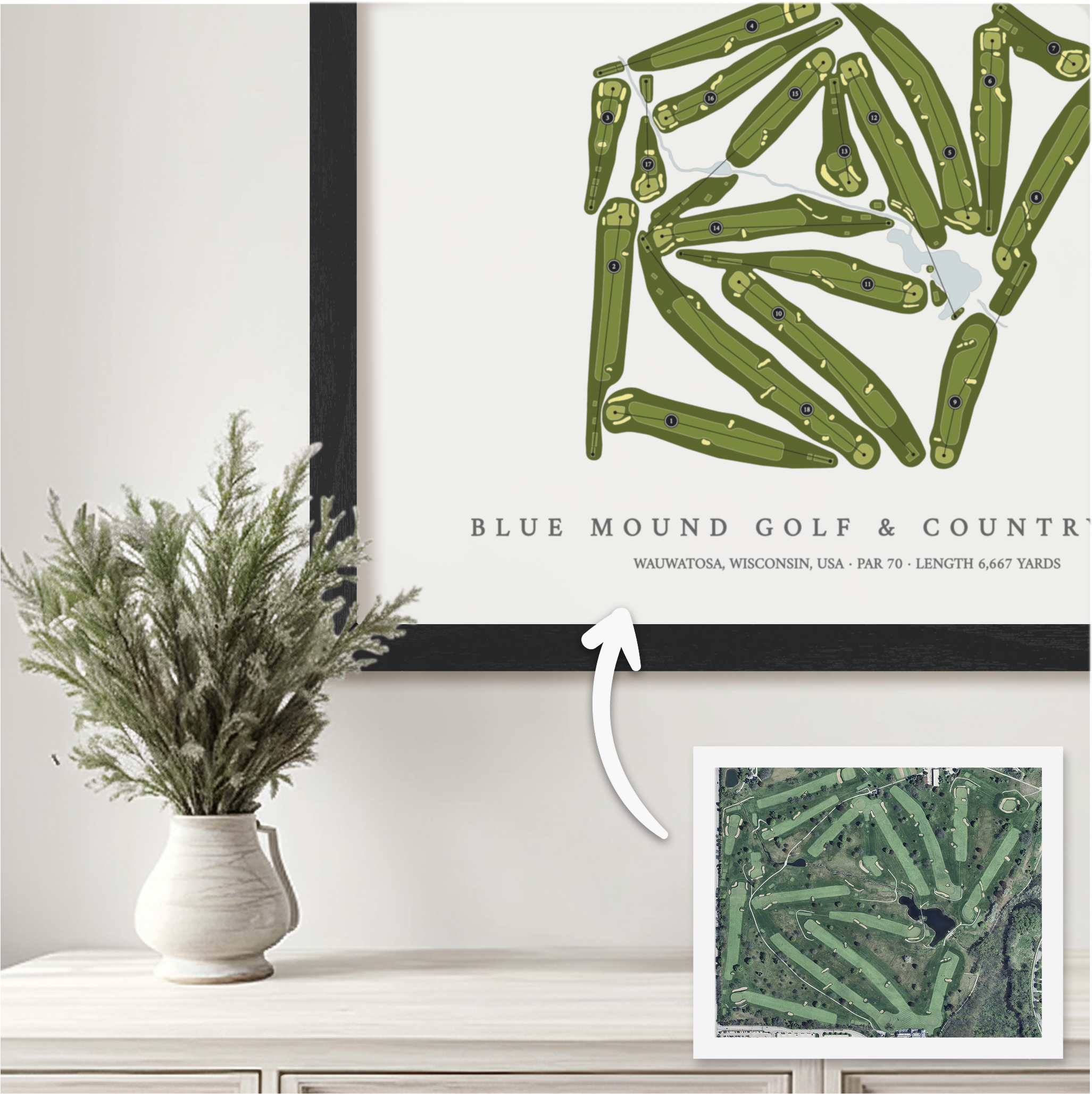 Custom Golf Course Map