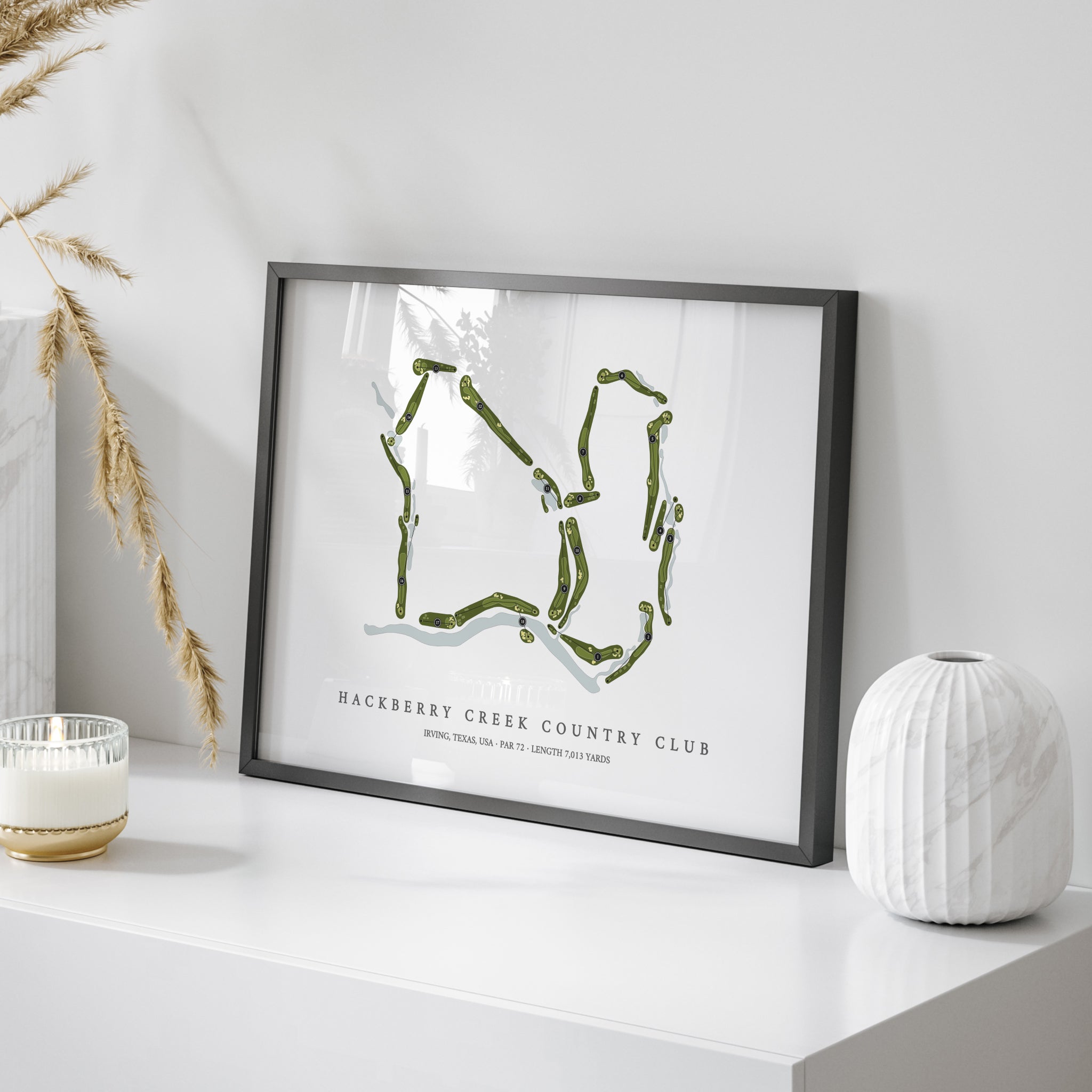 Hackberry Creek Country Club | Golf Course Map | On Table 