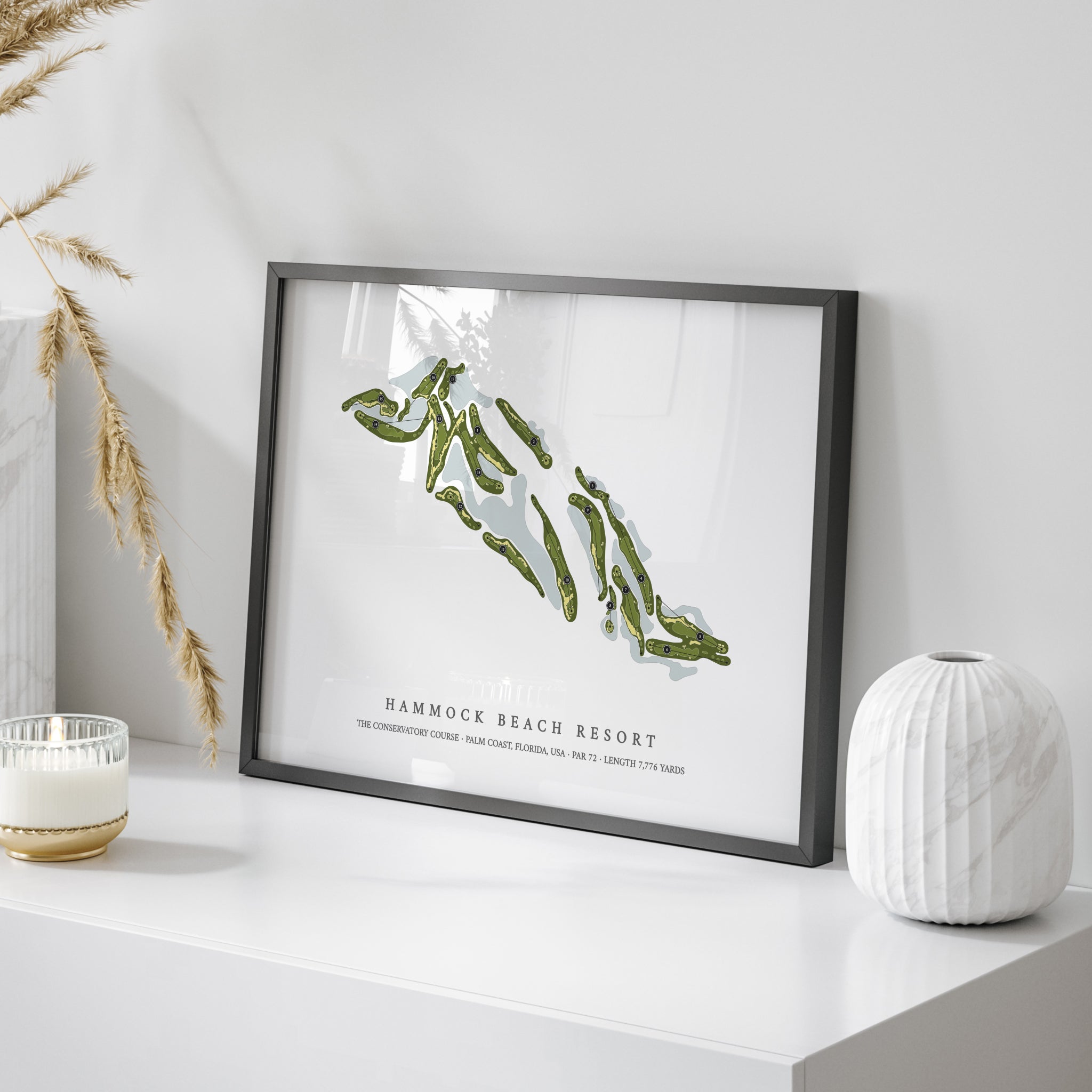 Hammock Beach Resort - The Conservatory Course | Golf Course Map | On Table 