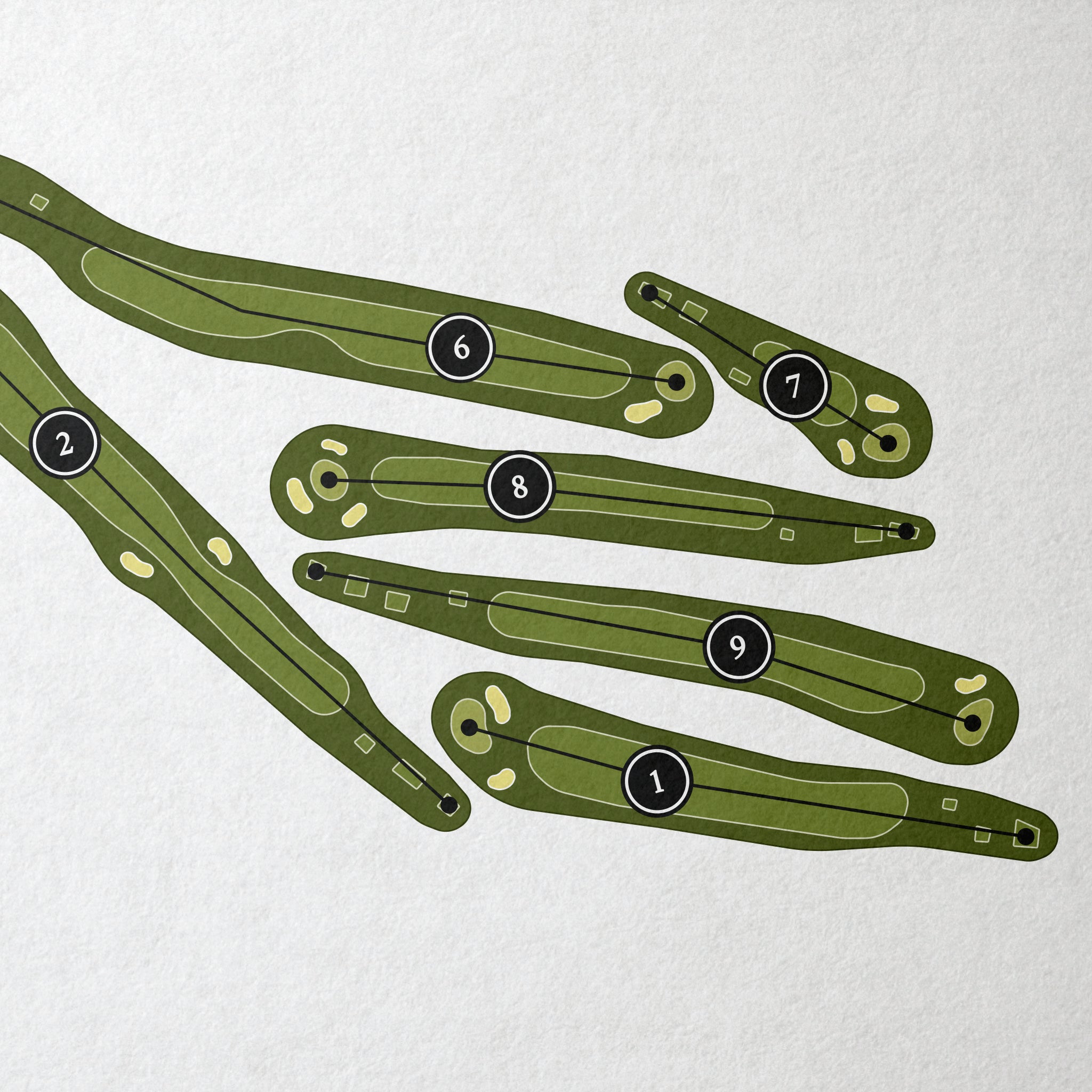 Hansen Dam Golf Course | Golf Course Map | Close Up 