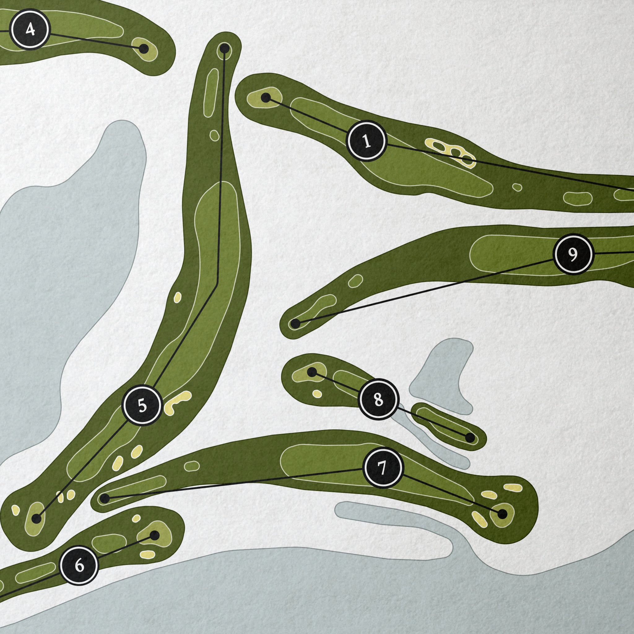 Harbor Links at Sagamore Resort | Golf Course Map | Close Up 