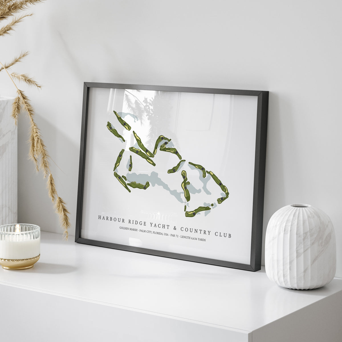 Harbour Ridge Yacht & Country Club - Golden Marsh | Golf Course Map | On Table 