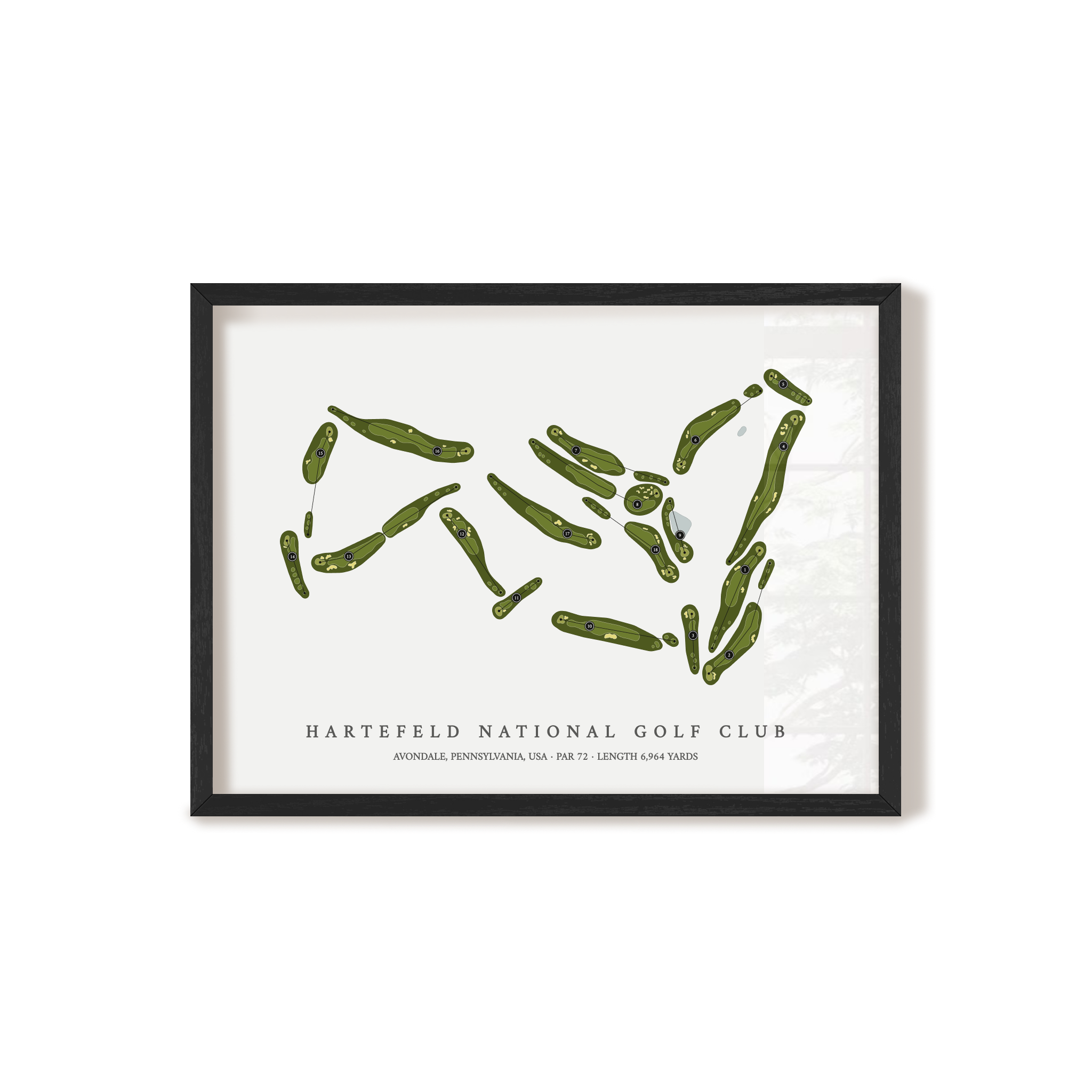 Hartefeld National Golf Club | Golf Course Map | Black+Frame 