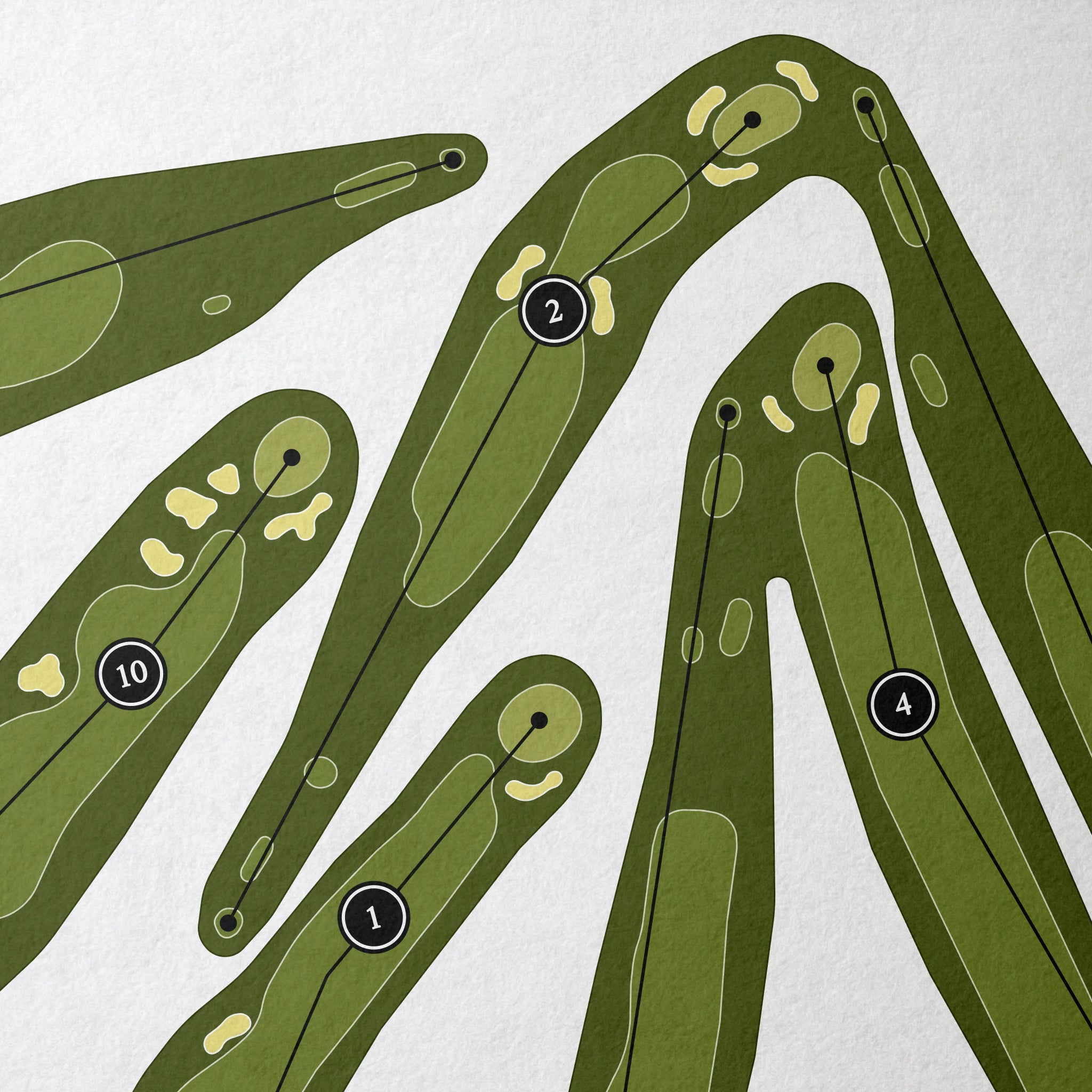 Hastings Golf Club | Golf Course Map | Close Up 