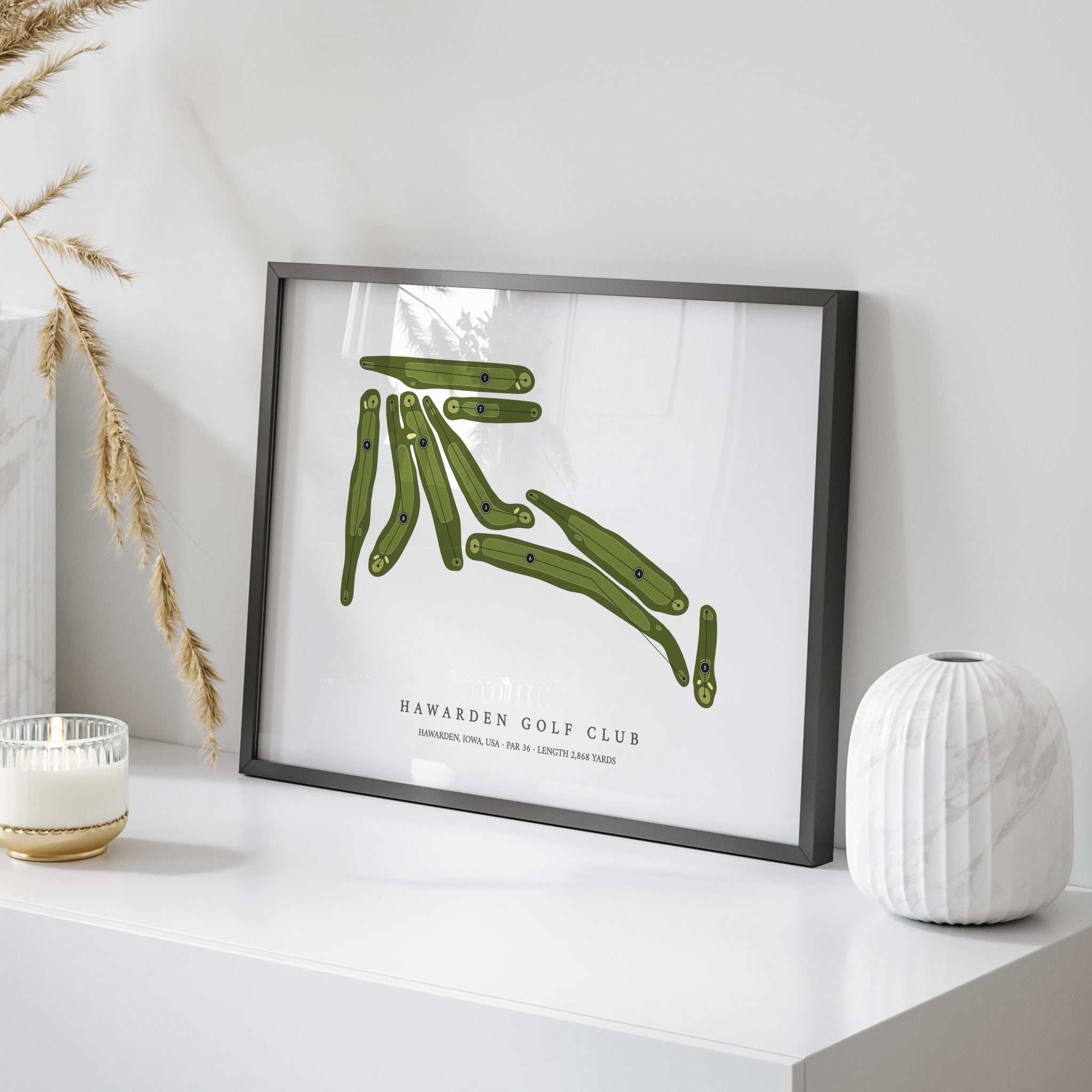 Hawarden Golf Club | Golf Course Map | On Table 