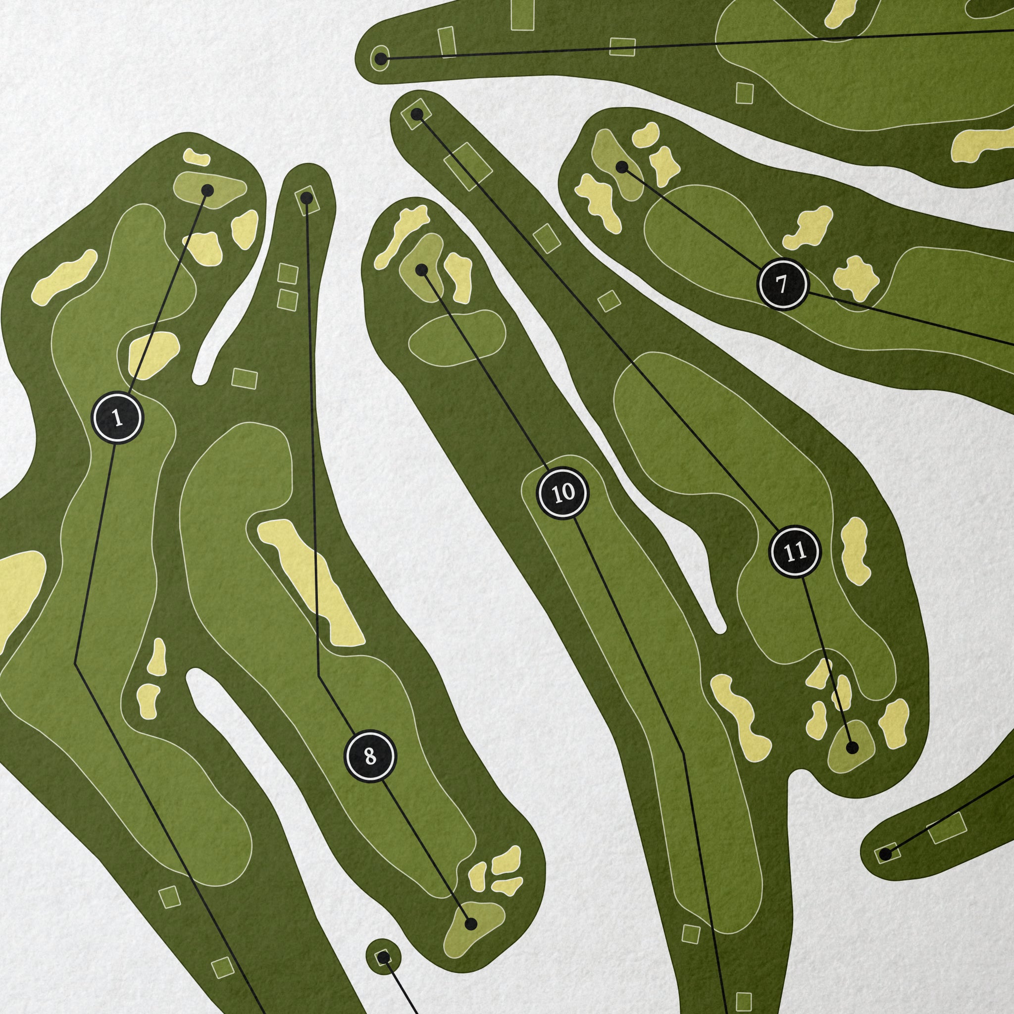 Hawk Pointe Golf Course | Golf Course Map | Close Up 