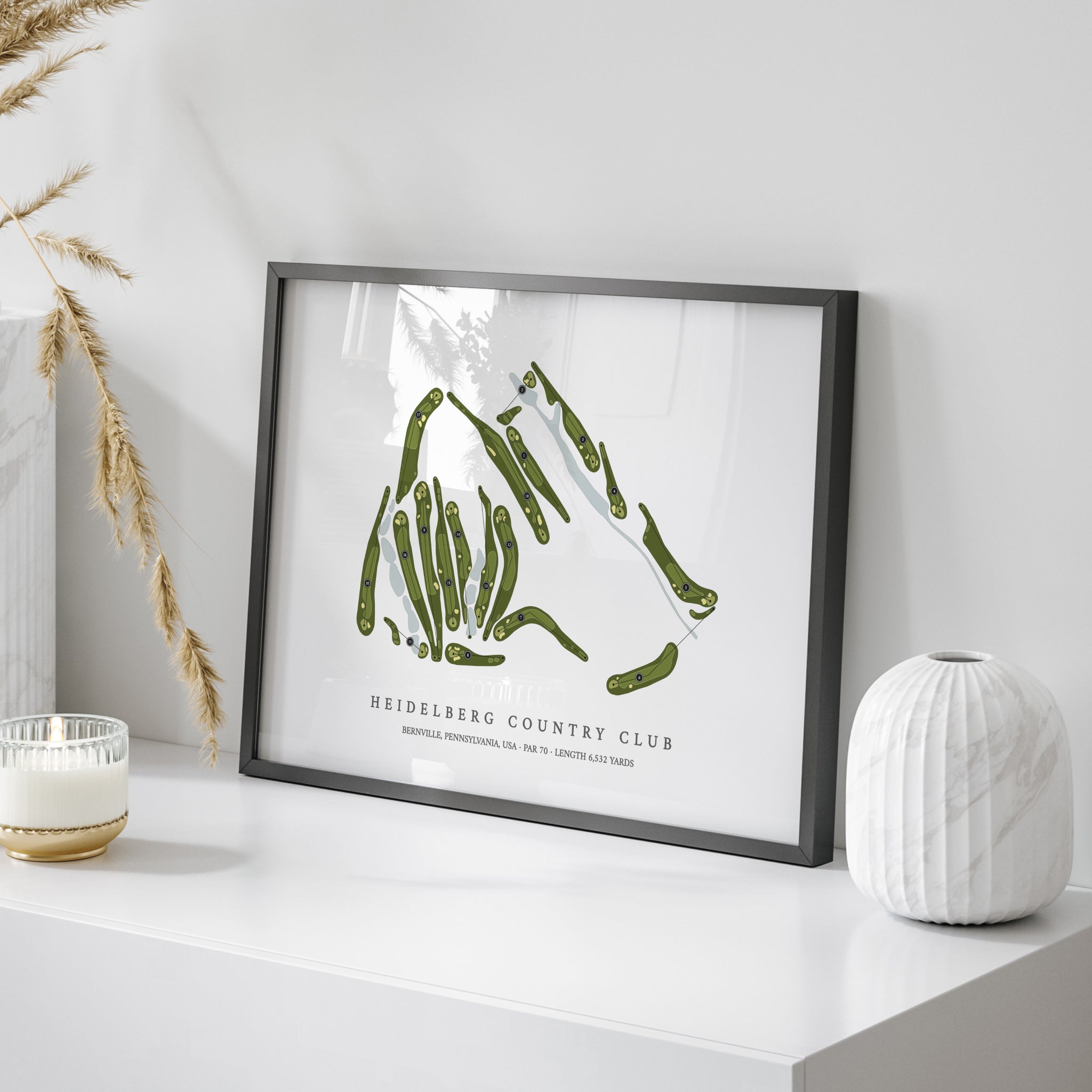 Heidelberg Country Club | Golf Course Map | On Table 