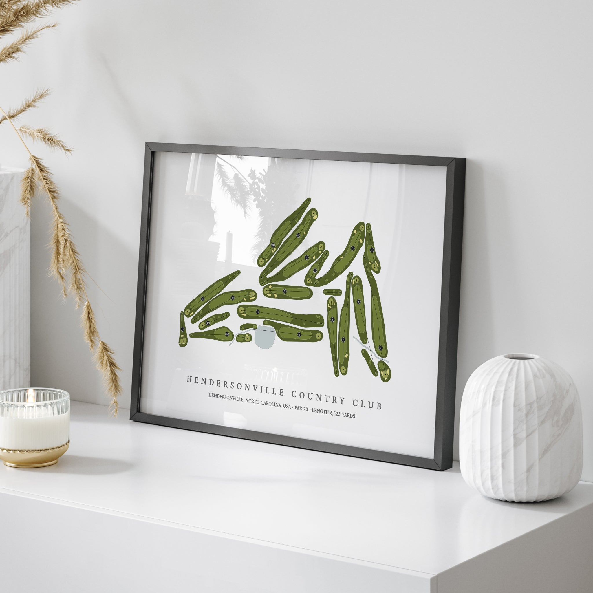 Hendersonville Country Club | Golf Course Map | On Table 