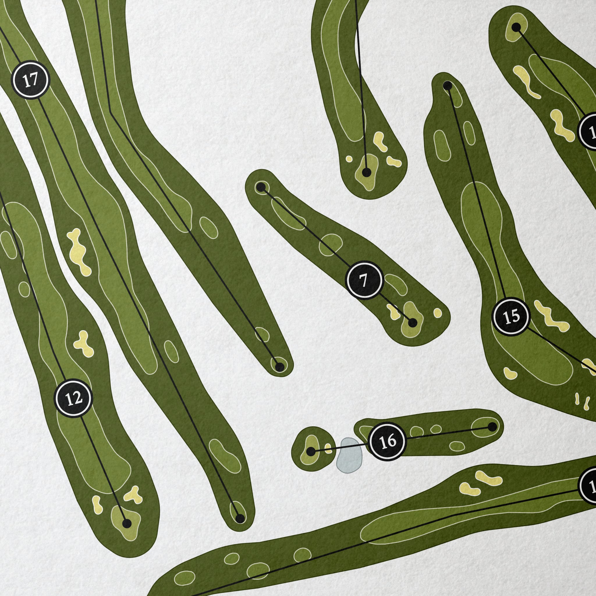 Heritage Glen Golf Club | Golf Course Map | Close Up 