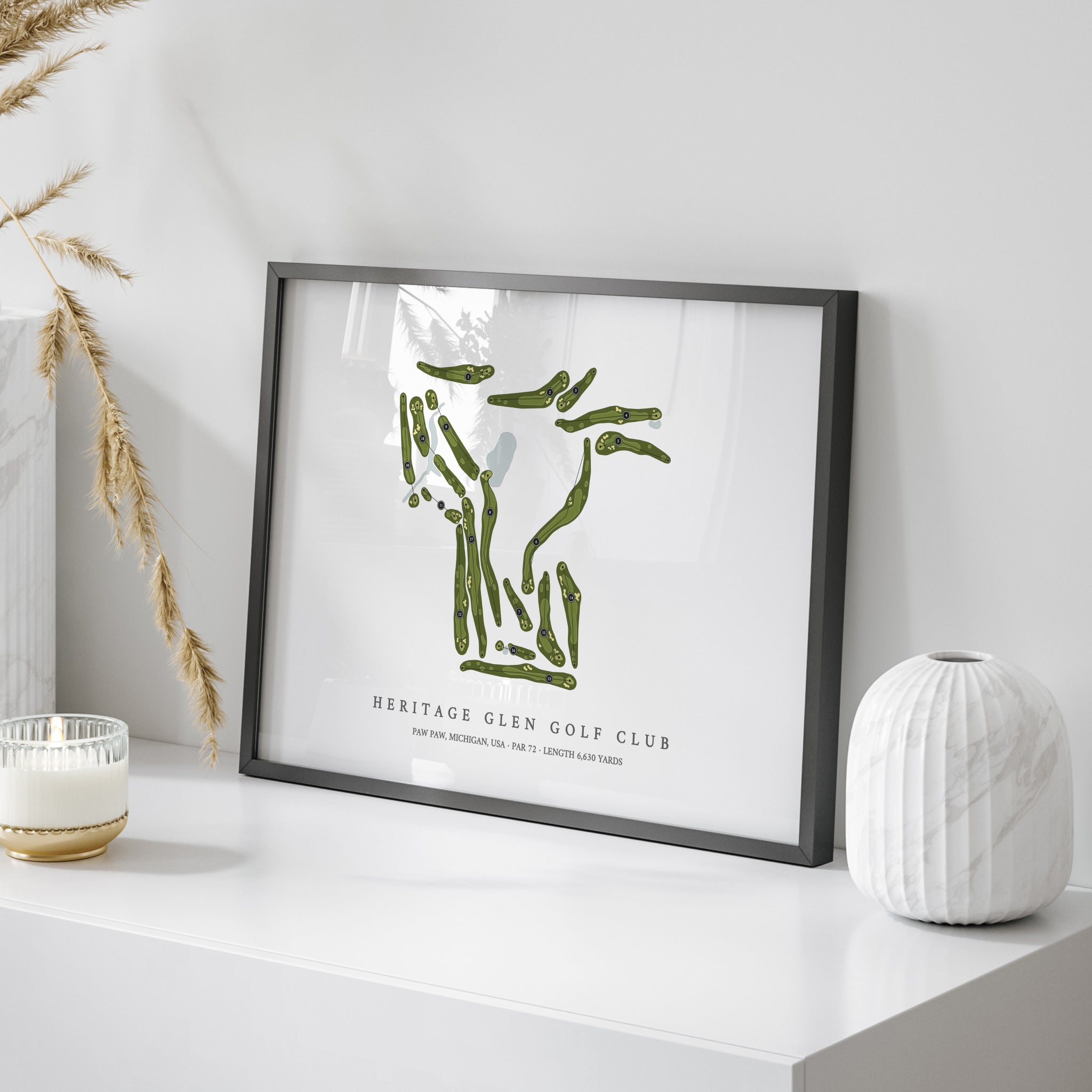 Heritage Glen Golf Club | Golf Course Map | On Table 
