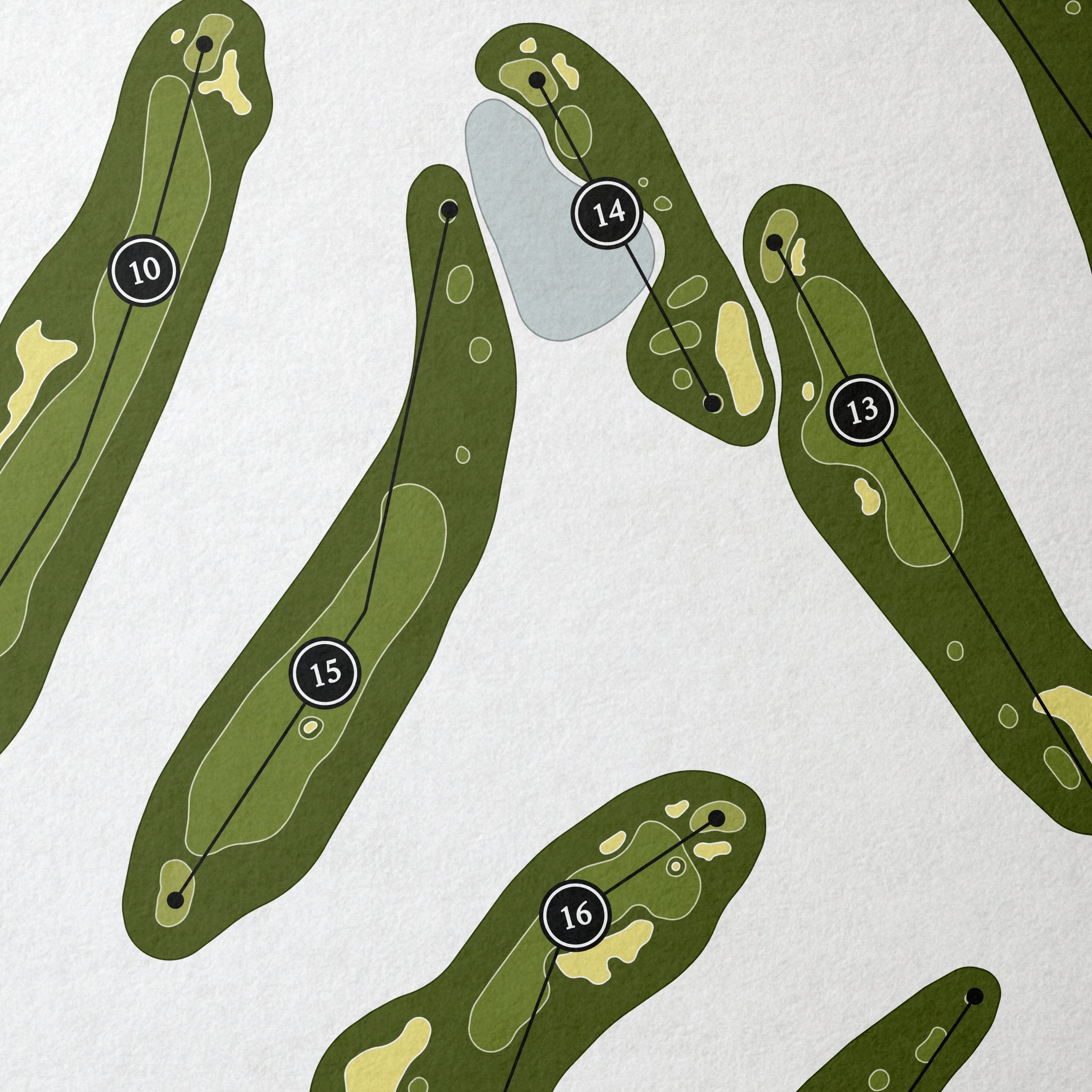 Heritage Palms Golf Club | Golf Course Print | Close Up 