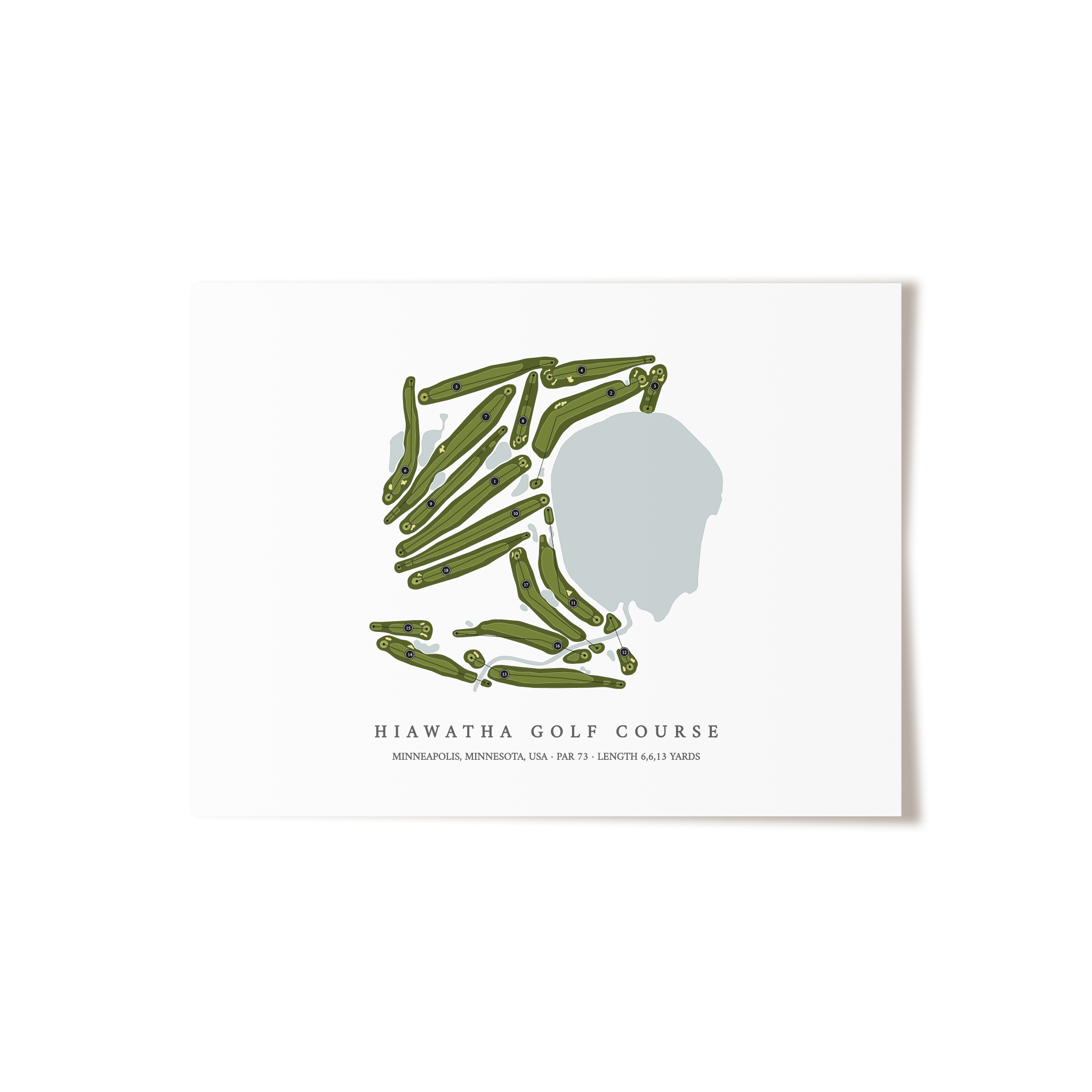 Hiawatha Golf Course  | Golf Course Print | Unframed 